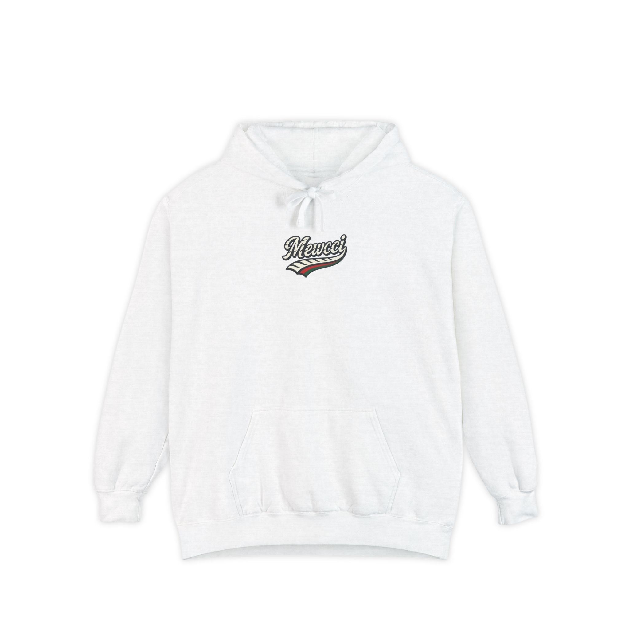 Mewcci Chest Logo Cat Icon Back Graphic Hoodie
