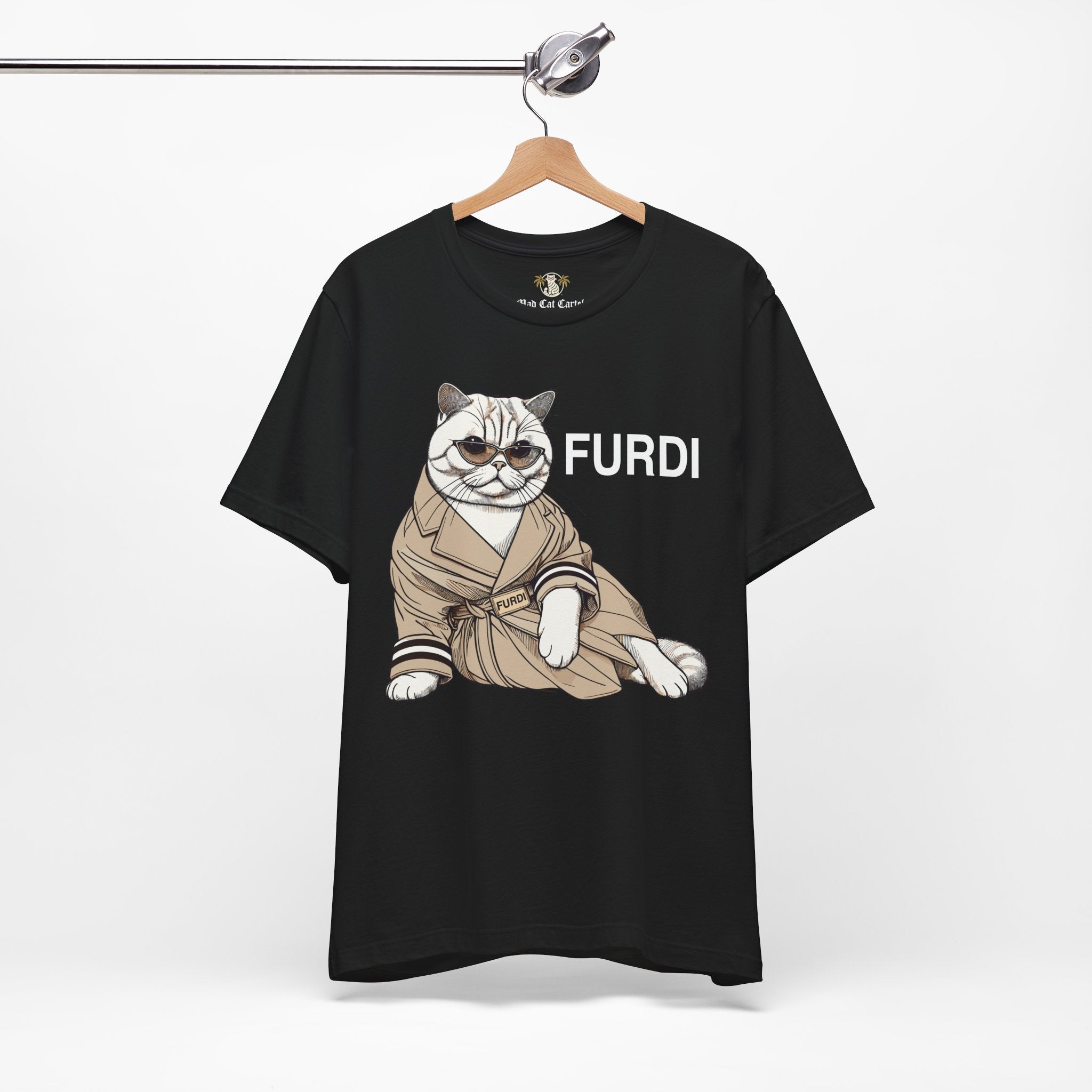 black cat graphic t shirt