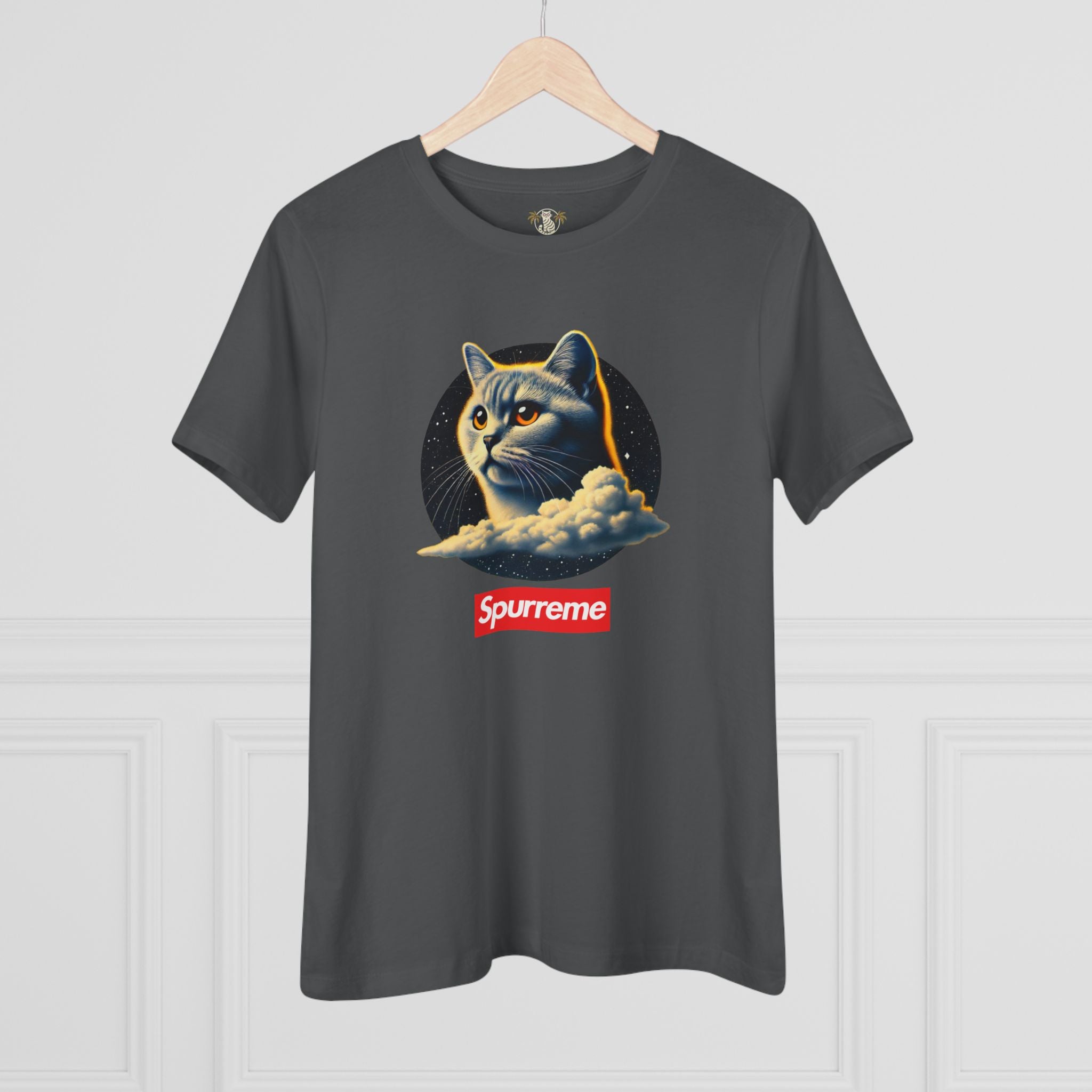 Spurreme Cosmic Cloud Cat Graphic Women's T Shirt