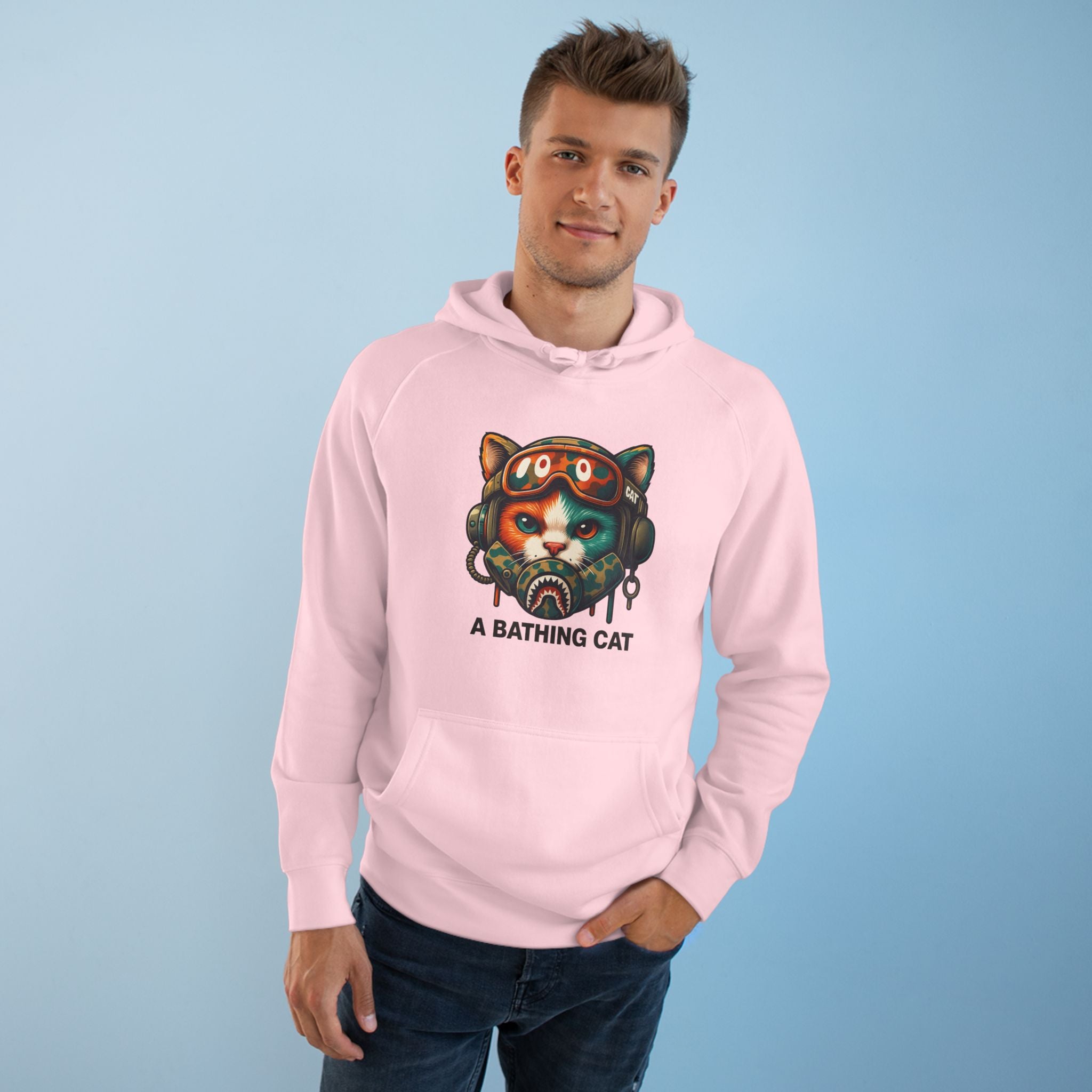 A Bathing Cat Tactical Pilot Graphic Hoodie