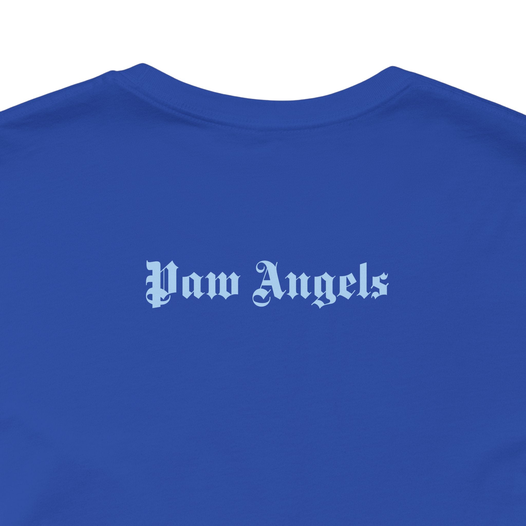 True Royal back print t shirt – Paw Angels script