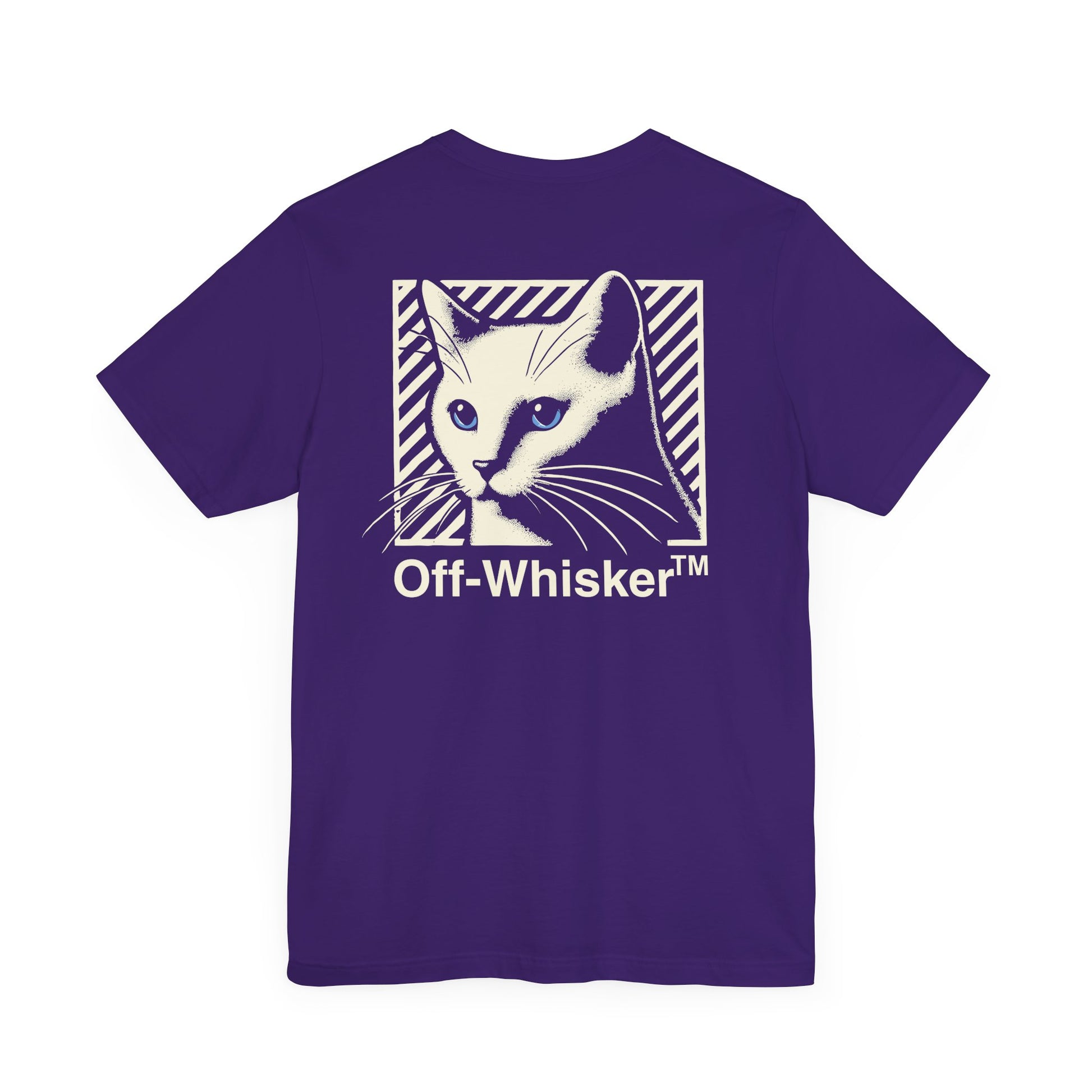 Team purple Signature Frame framed graphic cat t shirt – cat on a shirt