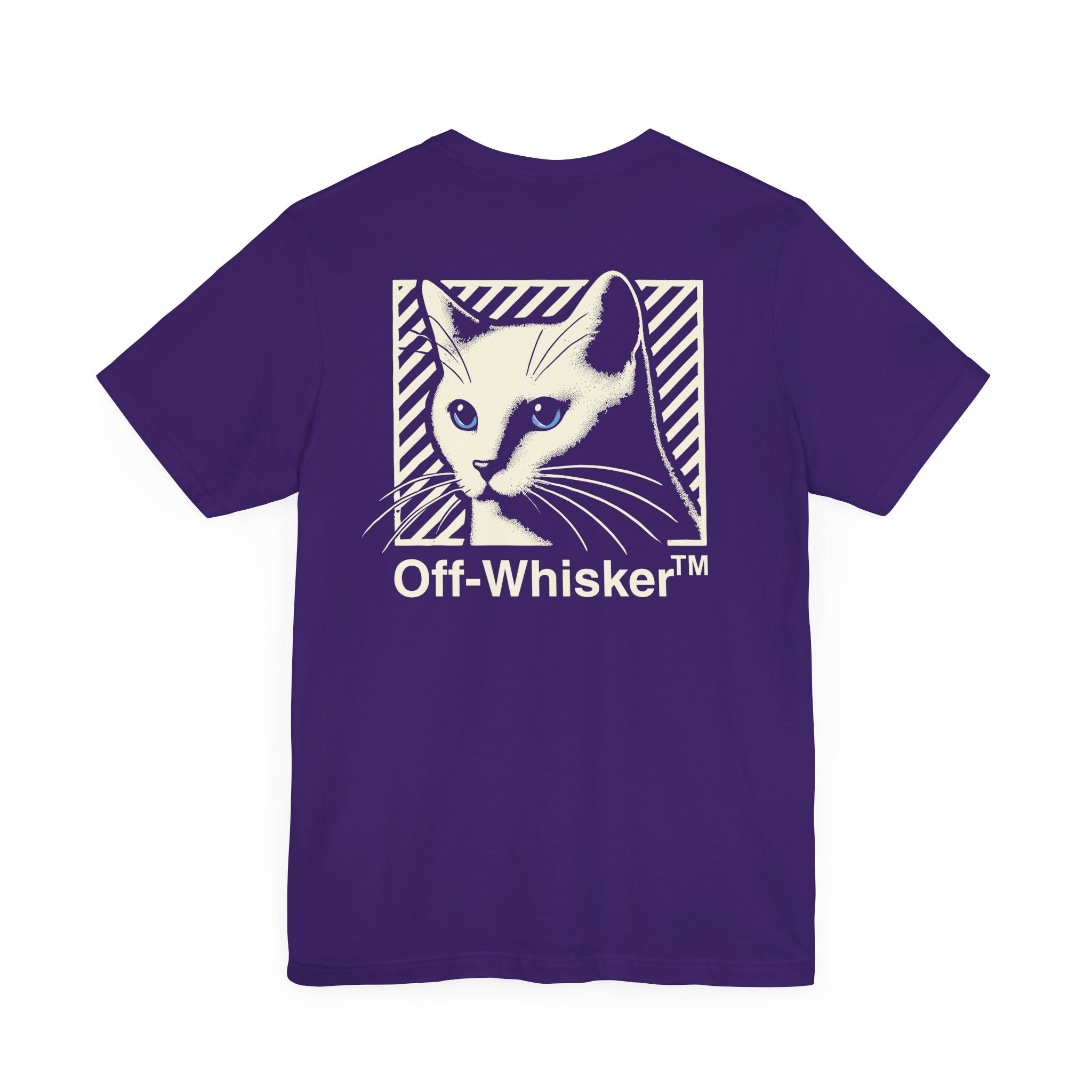 Team purple Signature Frame framed graphic cat t shirt – cat on a shirt