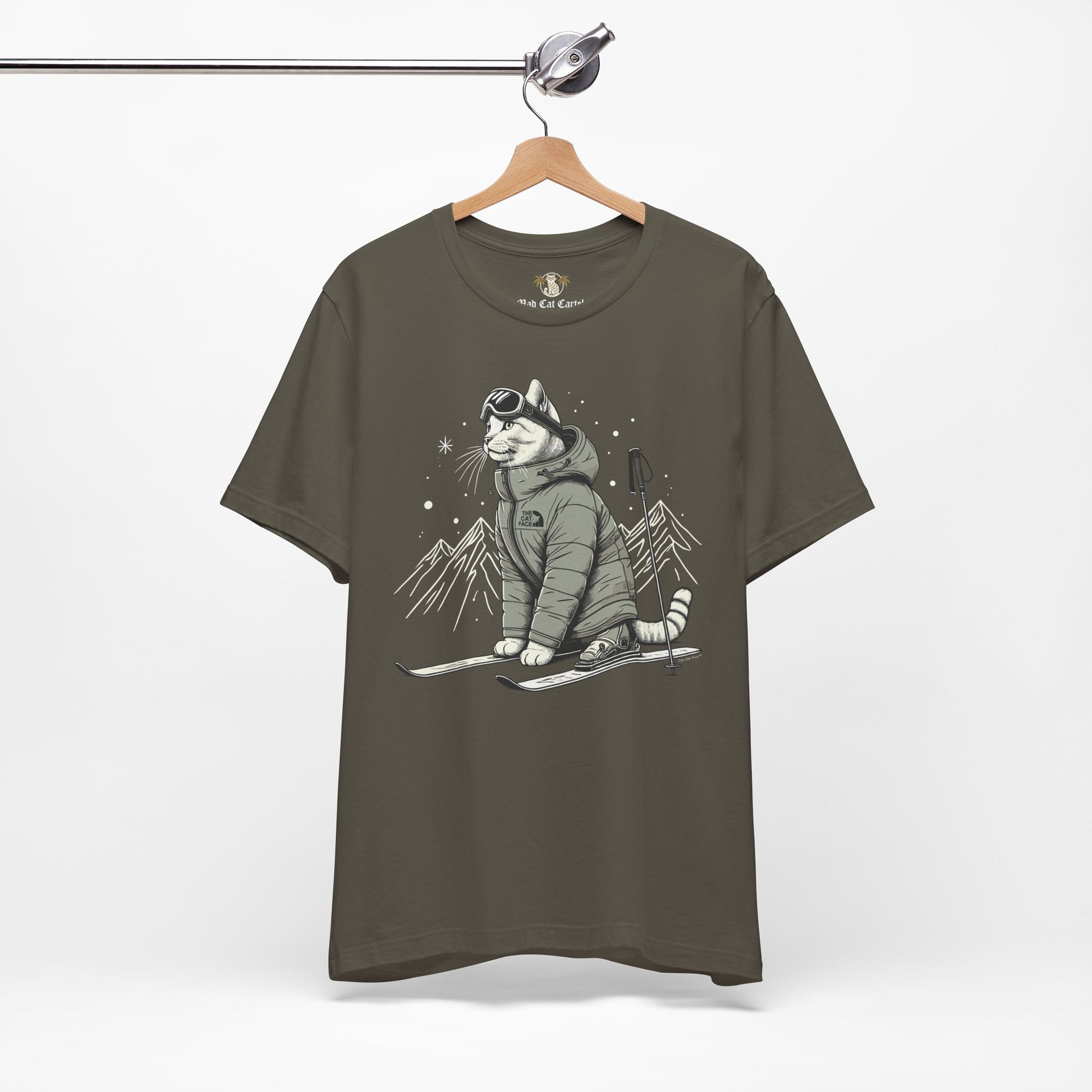 Army t shirt on hanger, cat tees for men