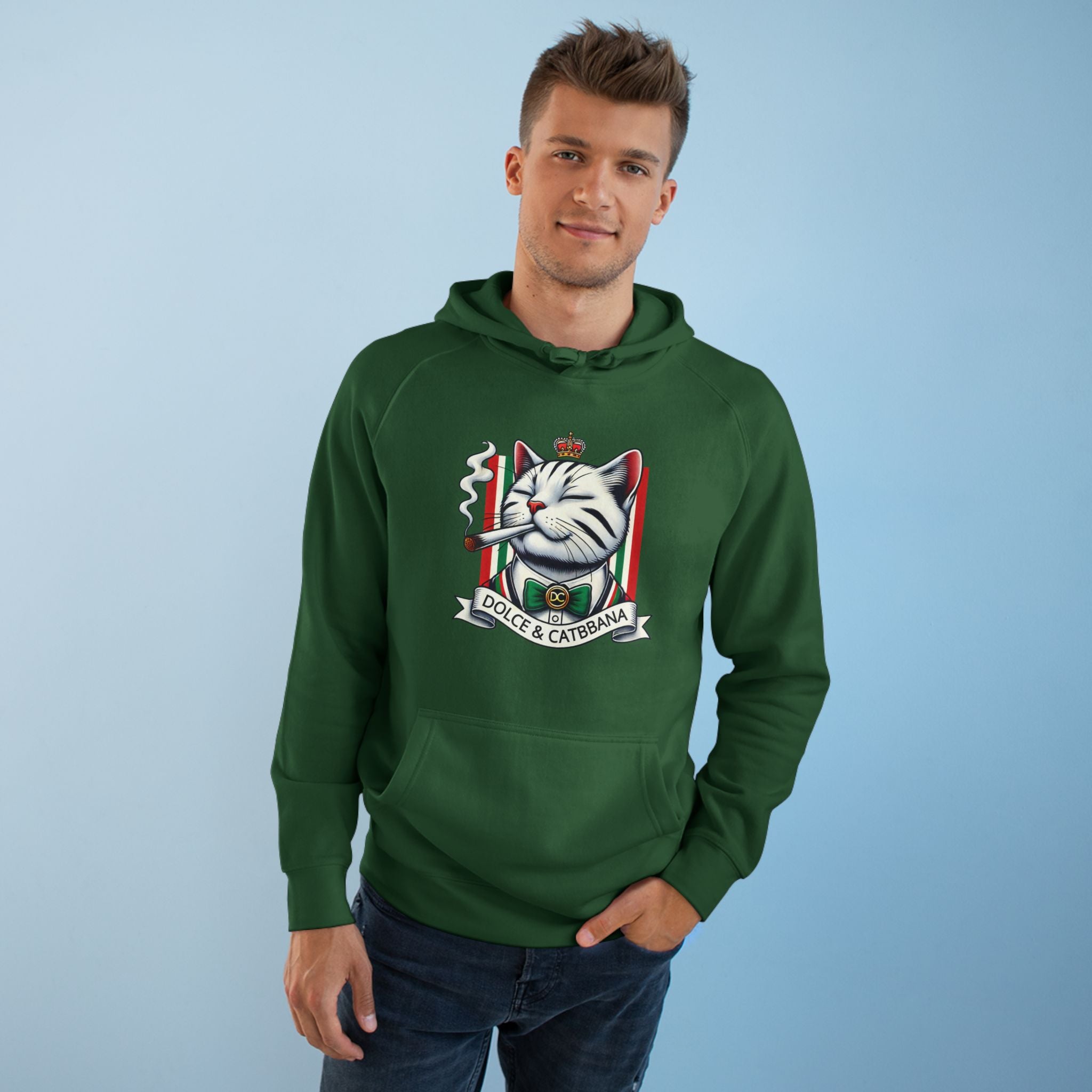 Dolce & Catbbana Don Royal Cat Graphic Hoodie