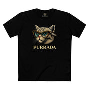 Purrada Catwalk Shades Graphic T Shirt, cat themed clothing
