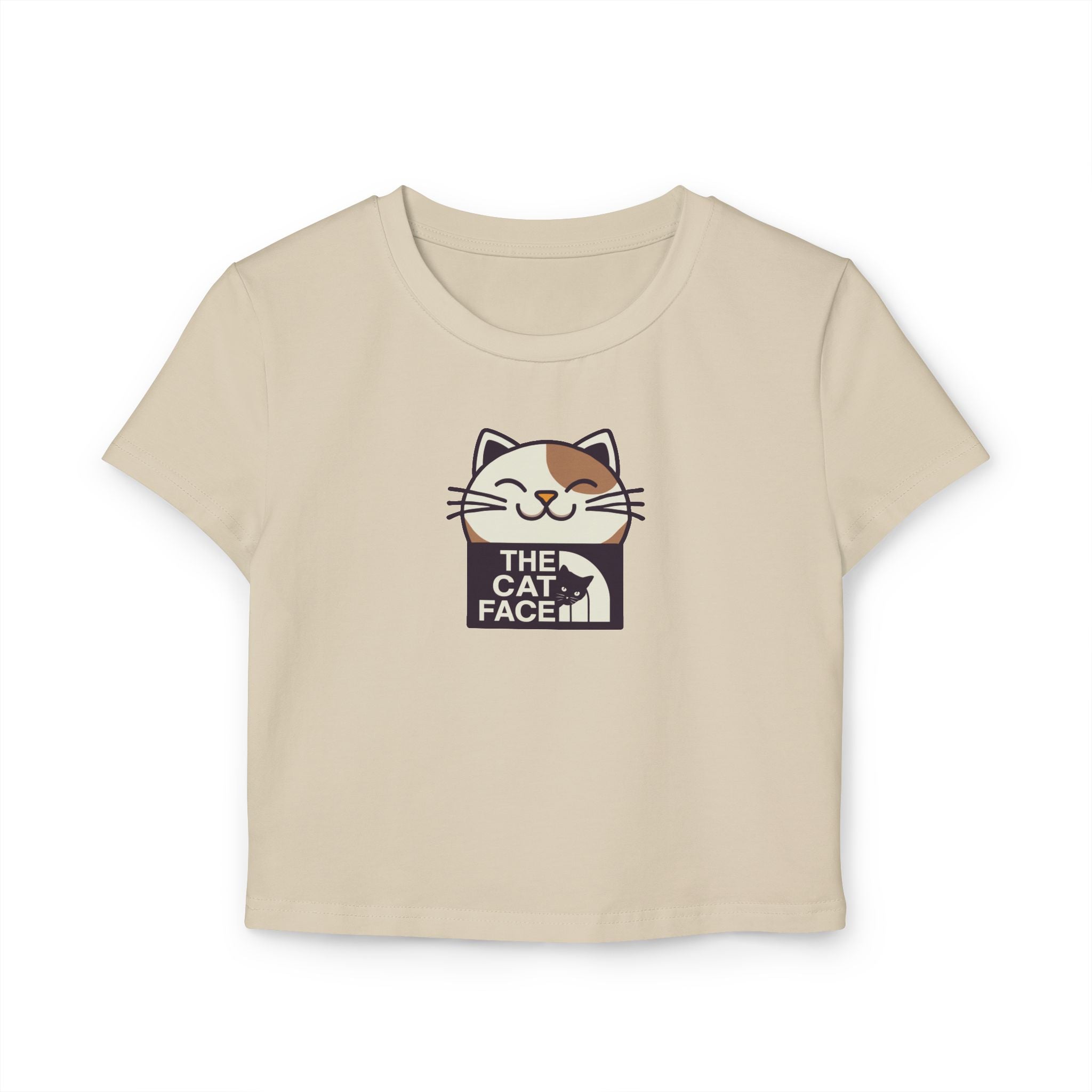 The Cat Face Bicolor Cat Icon Women's Baby Tee
