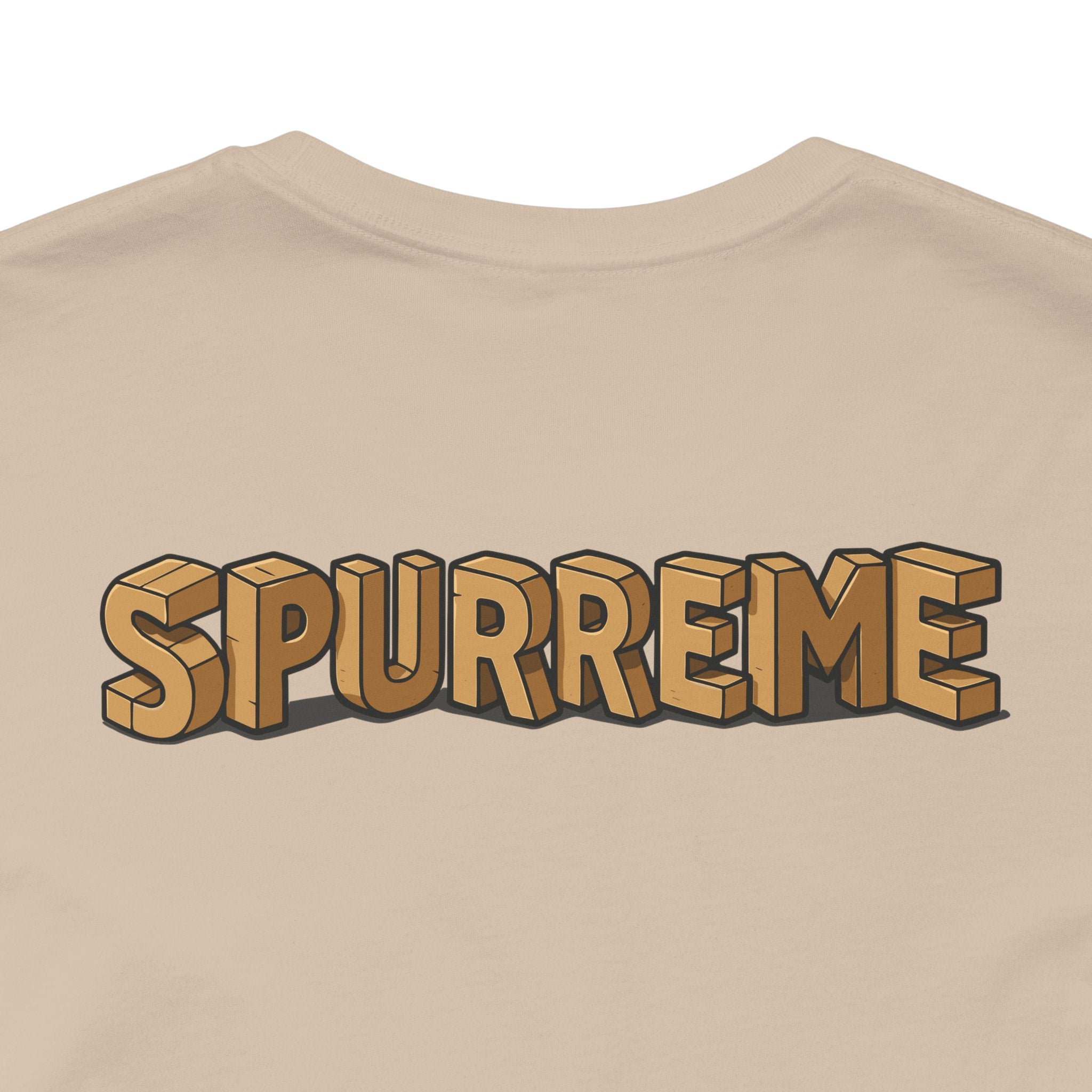 Tan t shirt back close up cat lover t shirts