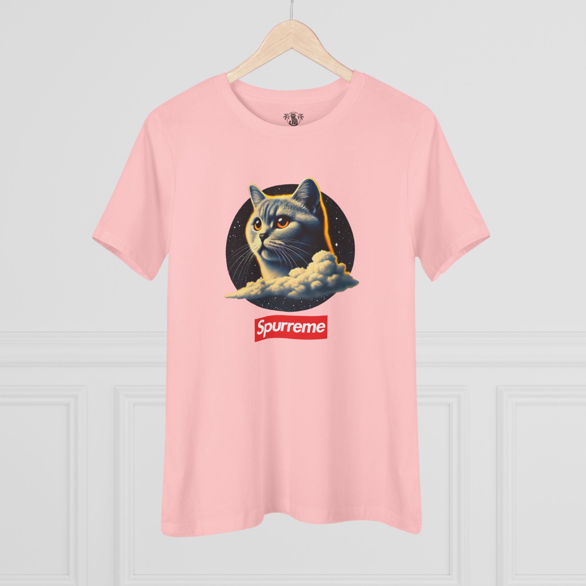 Spurreme Cosmic Cloud Cat Graphic Women's T Shirt