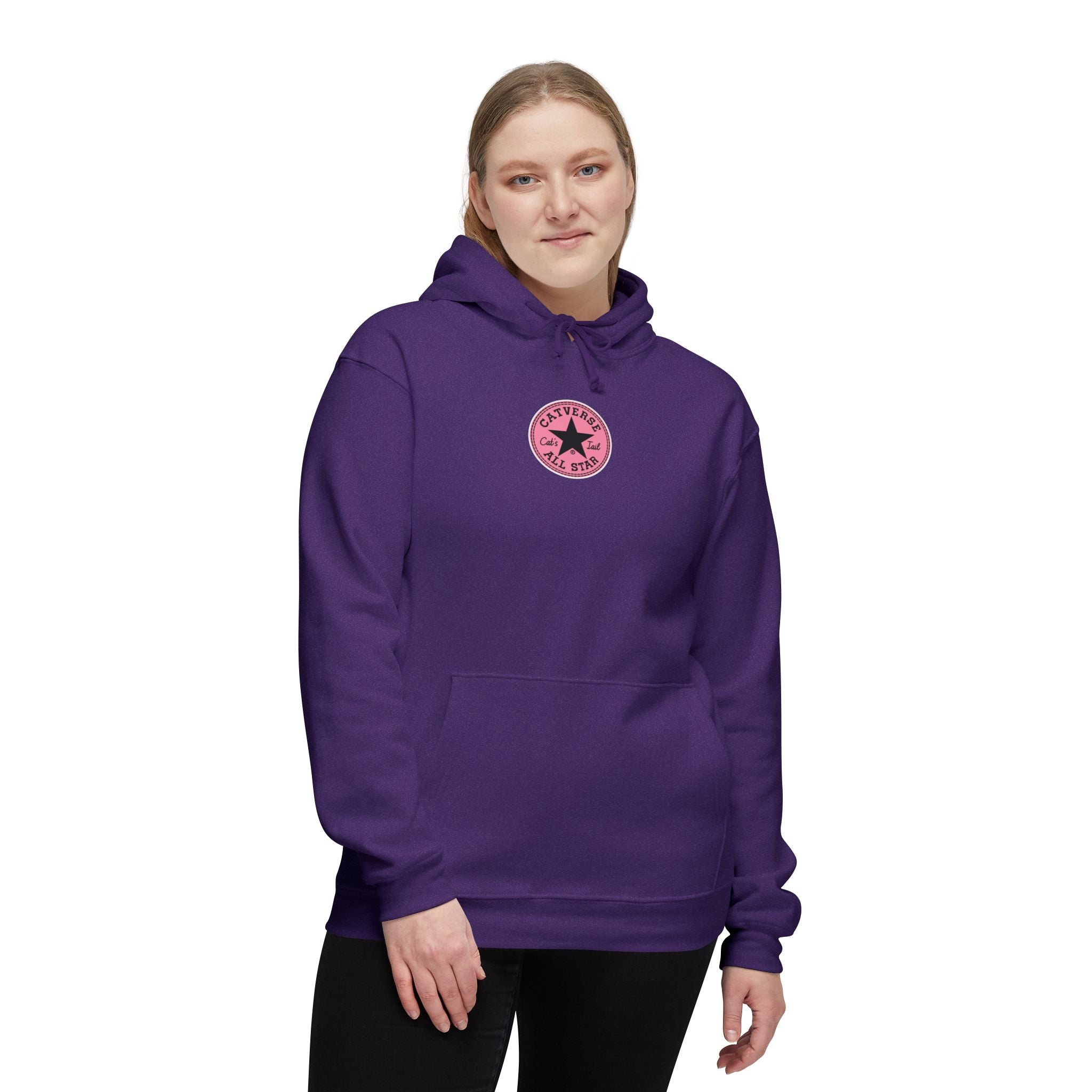 Catverse Chest Logo Apex Kick Cat Graphic Hoodie