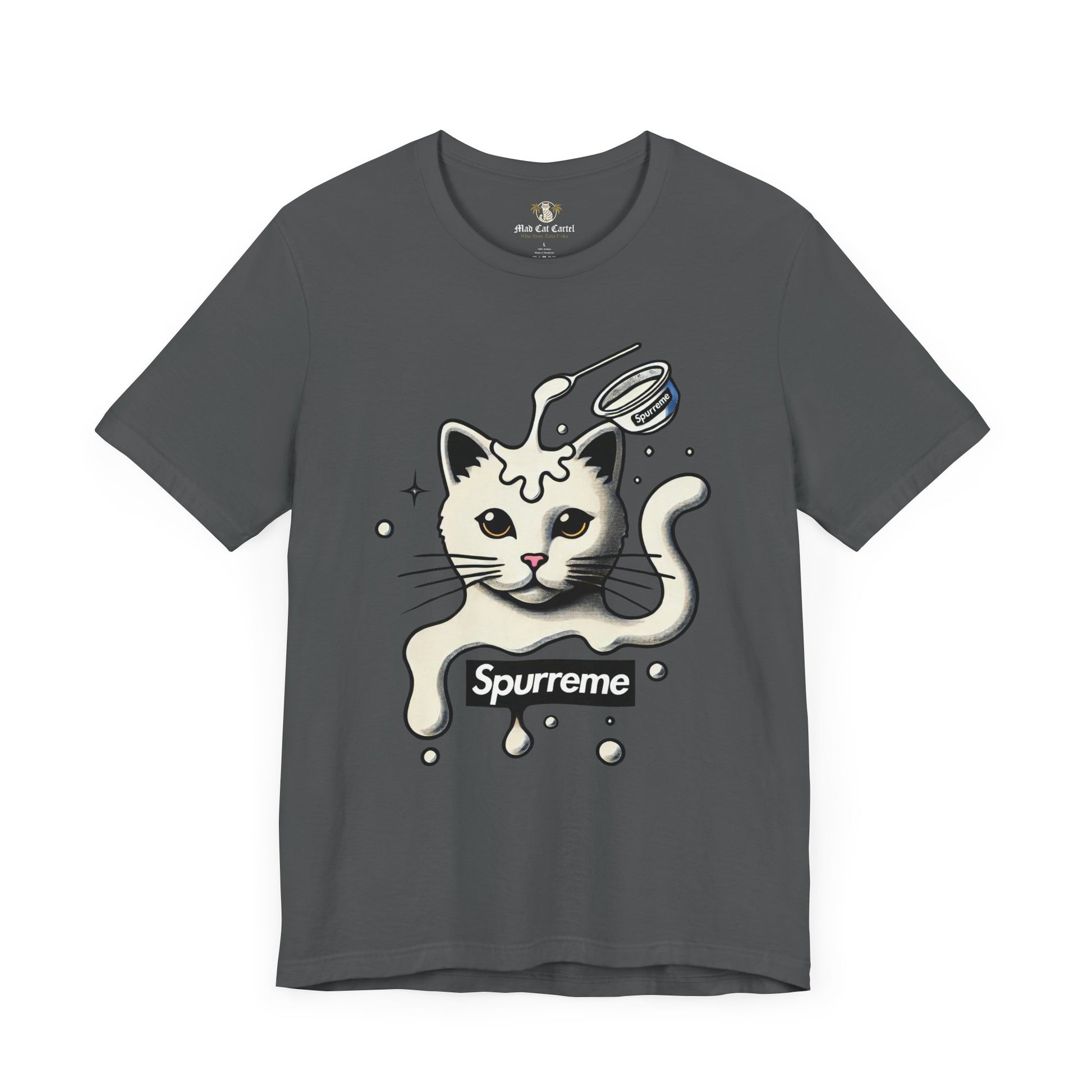 Asphalt cat graphic shirt – men's cat shirt