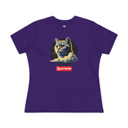 Spurreme Cosmic Cloud Cat Graphic Women's T Shirt