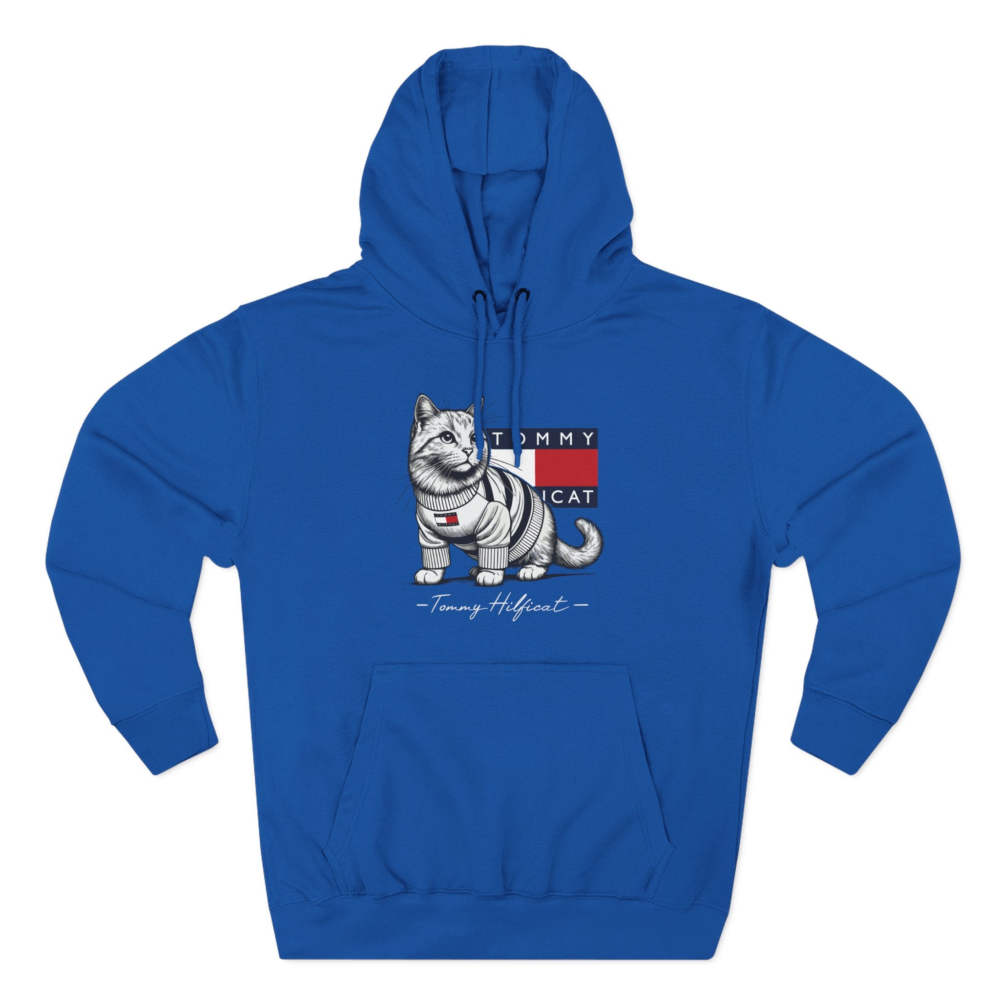 Tommy Hilficat Signature Purr Style Cat Graphic Hoodie