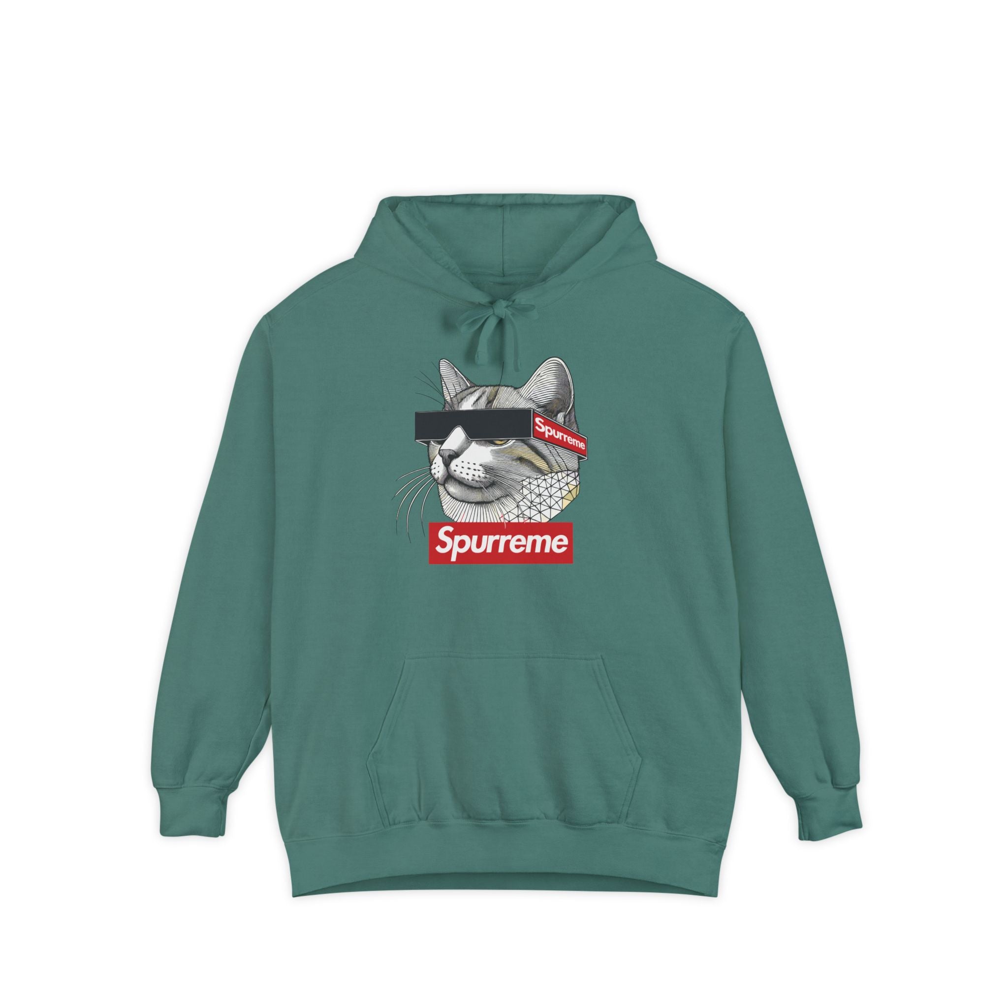 Spurreme Triangular Vision Cat Graphic Hoodie