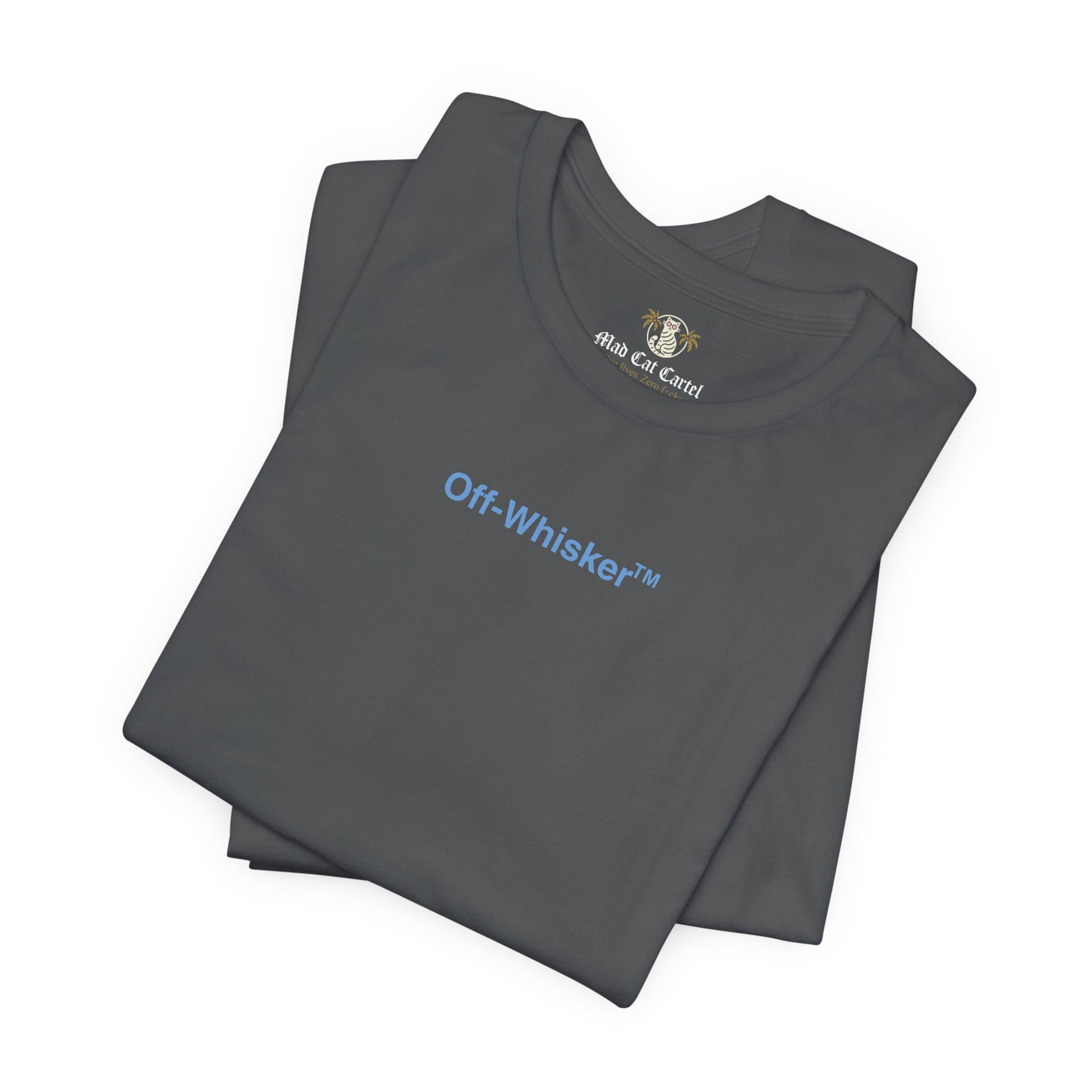 Folded black Signature Frame cat t shirt – everyday cat shirt