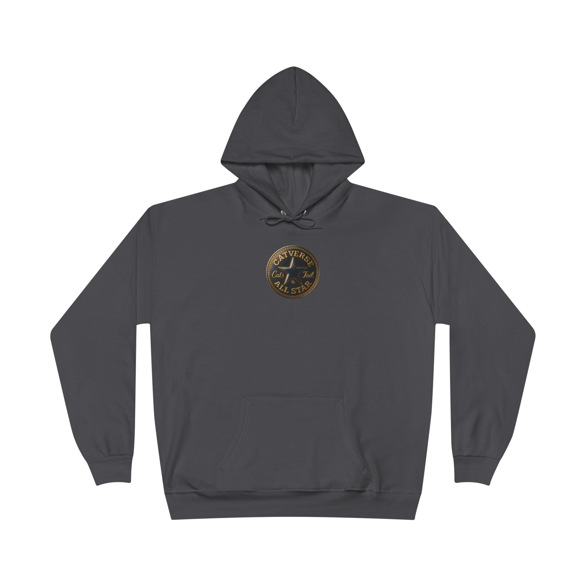 Catverse Chest Logo Goldbot Cat Graphic Hoodie