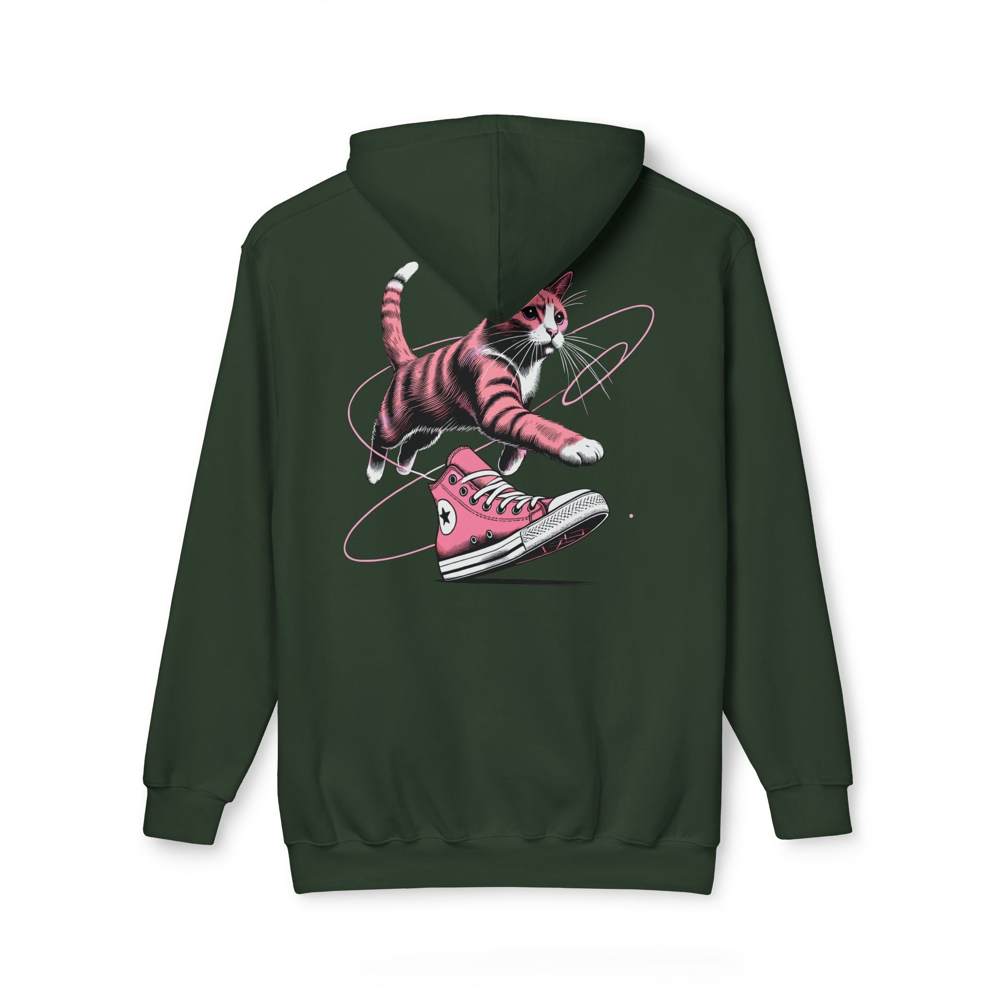 Catverse Chest Logo Apex Kick Cat Graphic Hoodie