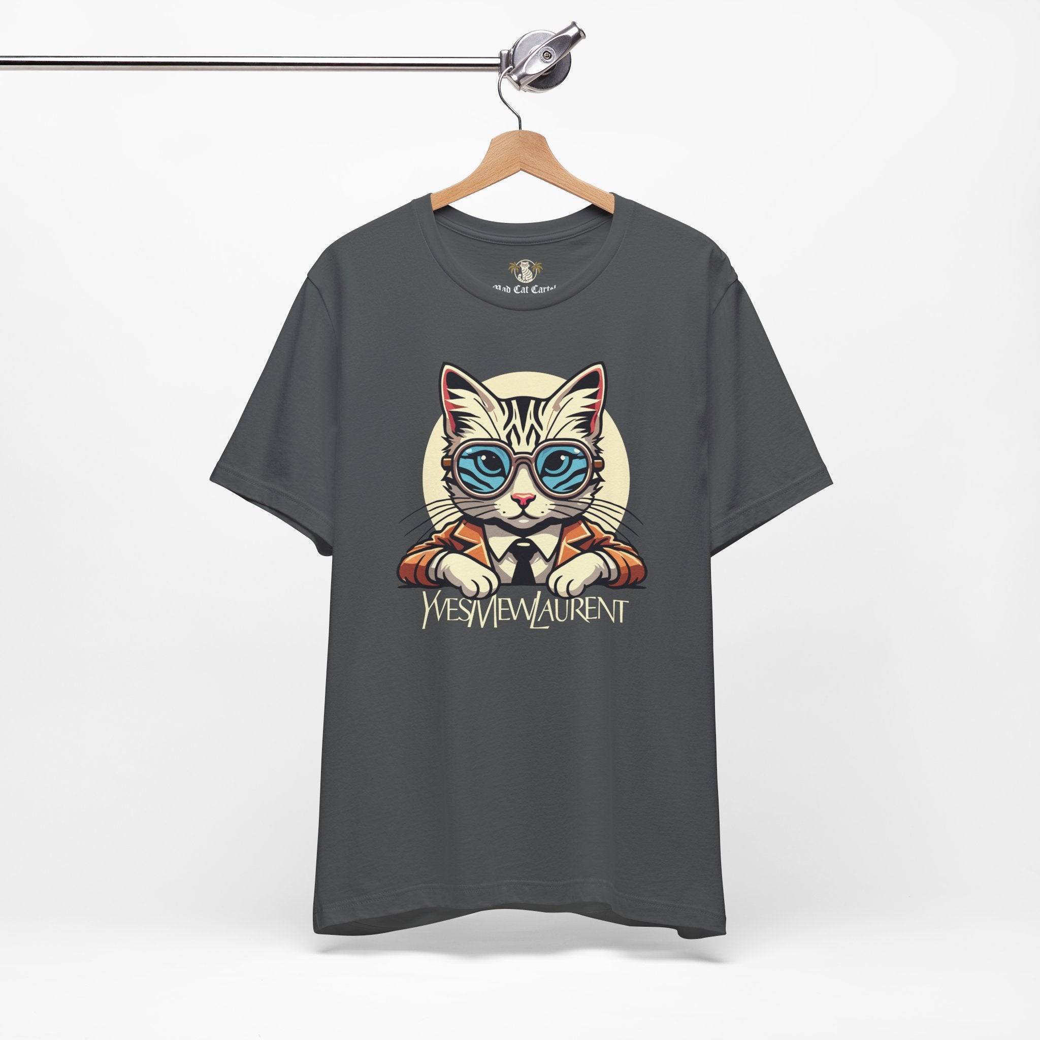 Asphalt cat clothes for humans hanger display