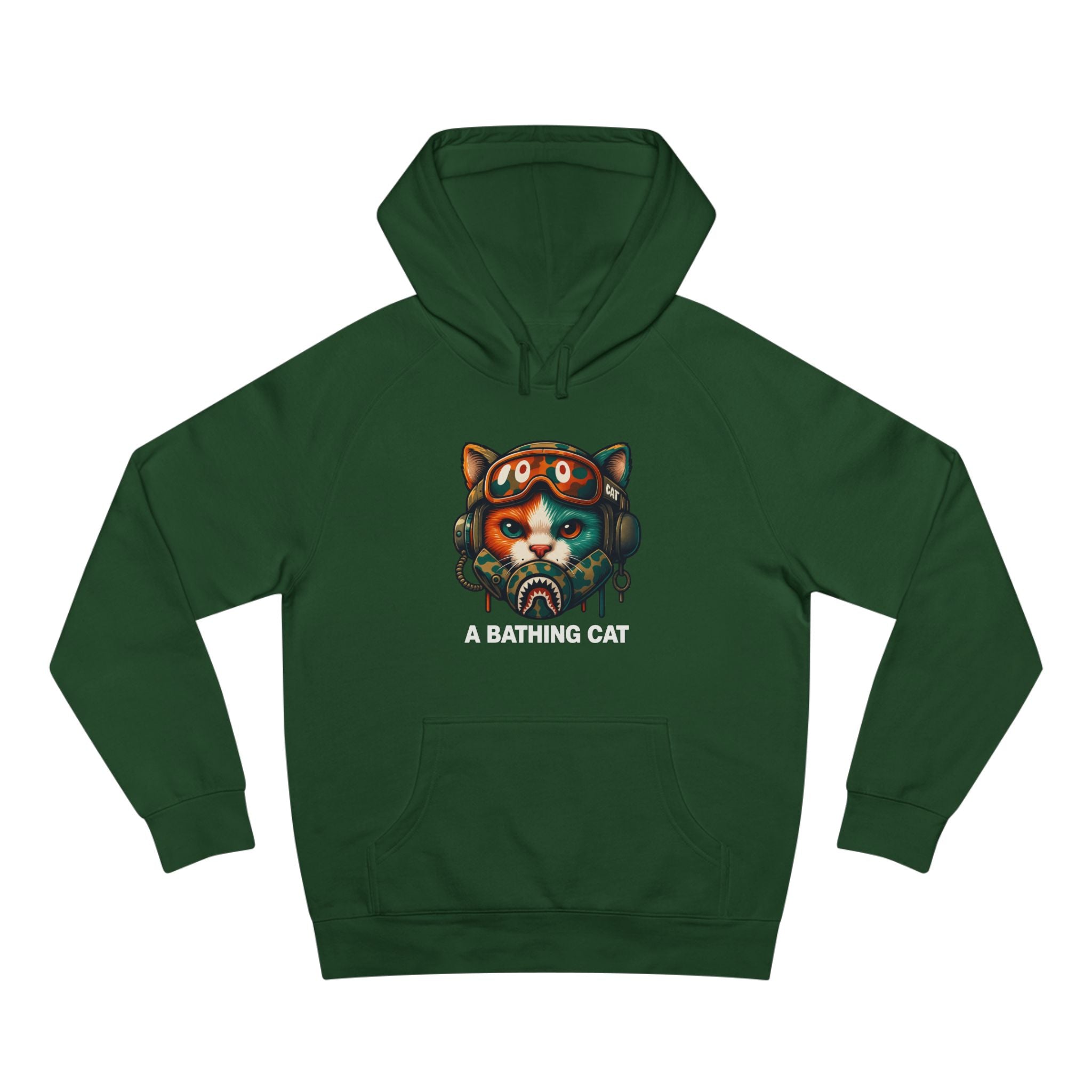A Bathing Cat Tactical Pilot Graphic Hoodie