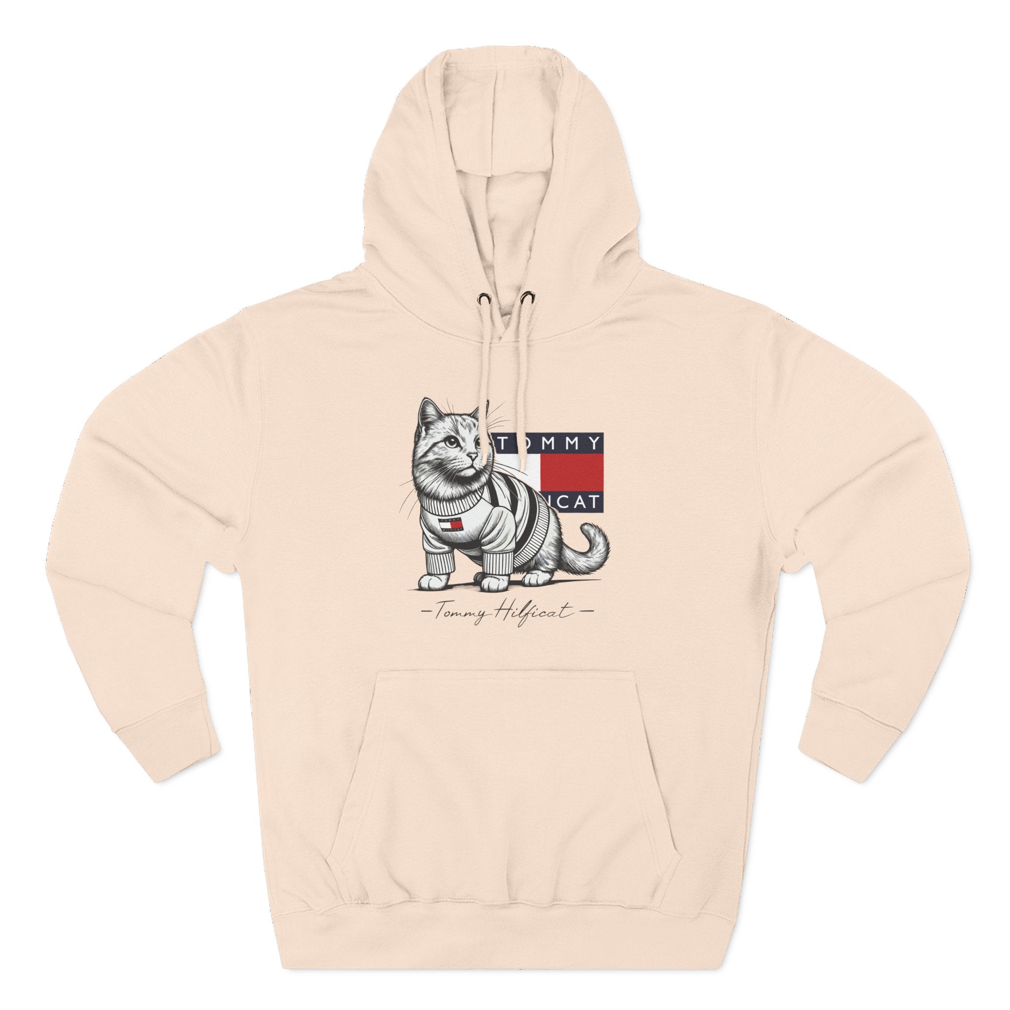 Tommy Hilficat Signature Purr Style Cat Graphic Hoodie