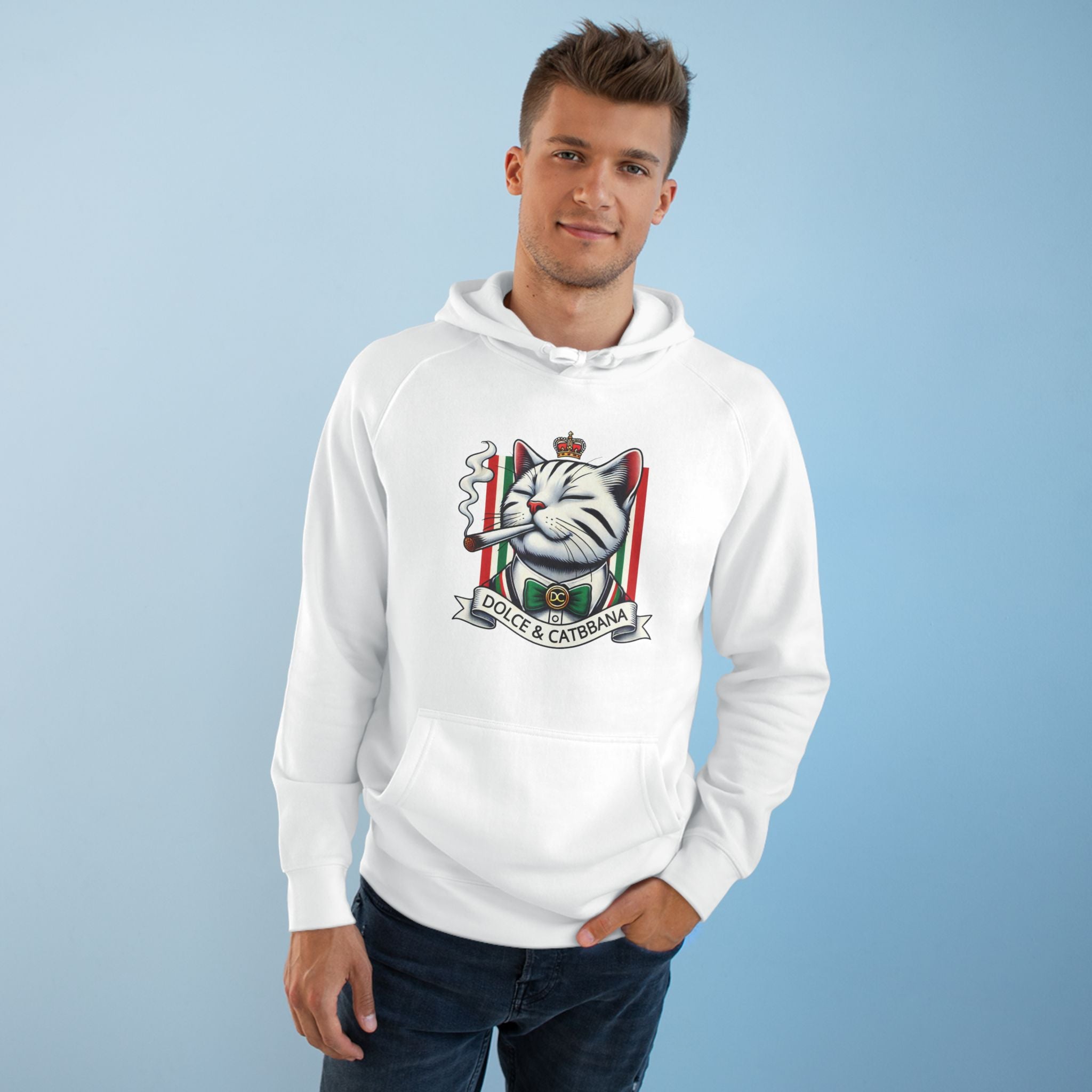 Dolce & Catbbana Don Royal Cat Graphic Hoodie