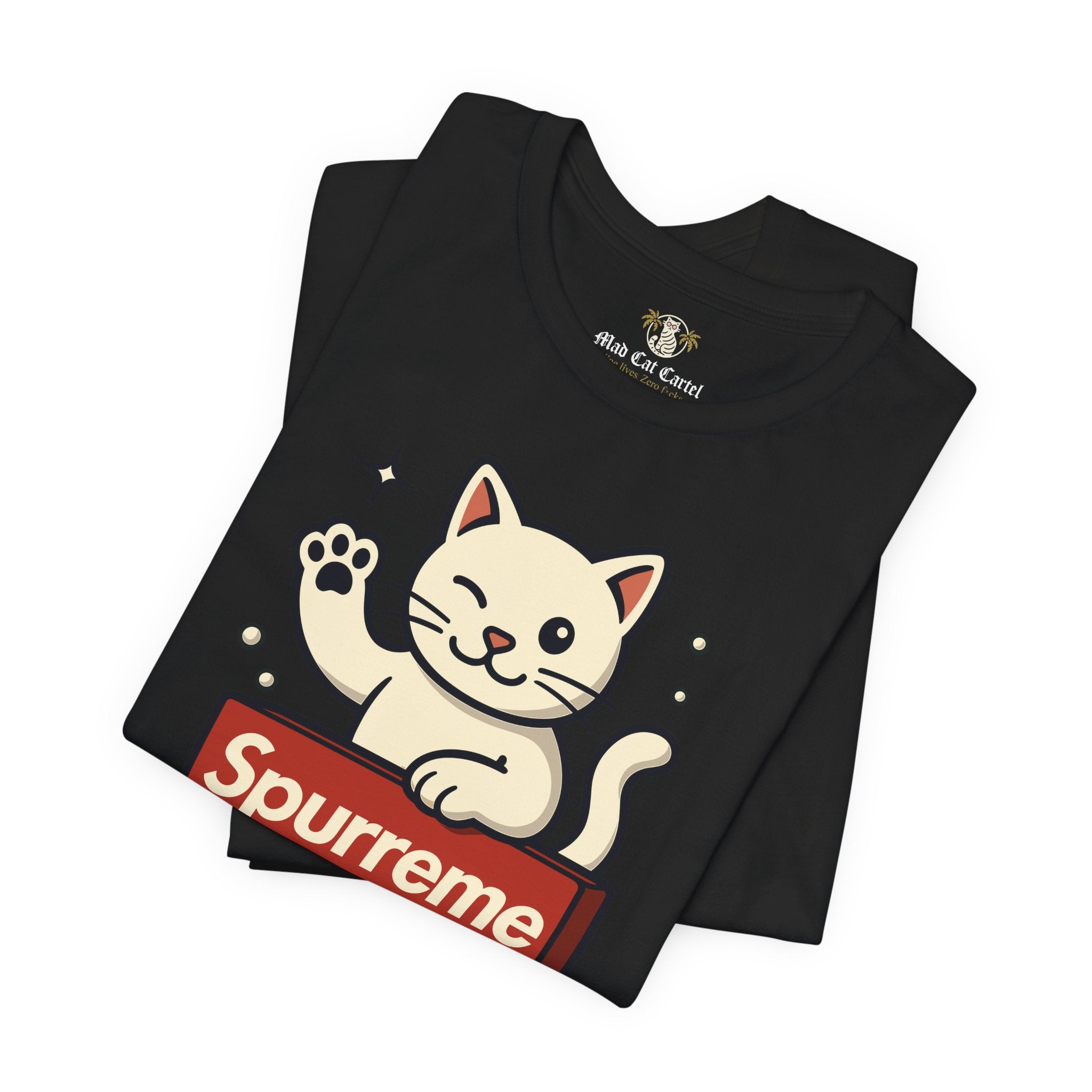 Black t shirt folded front design funny adult shirts