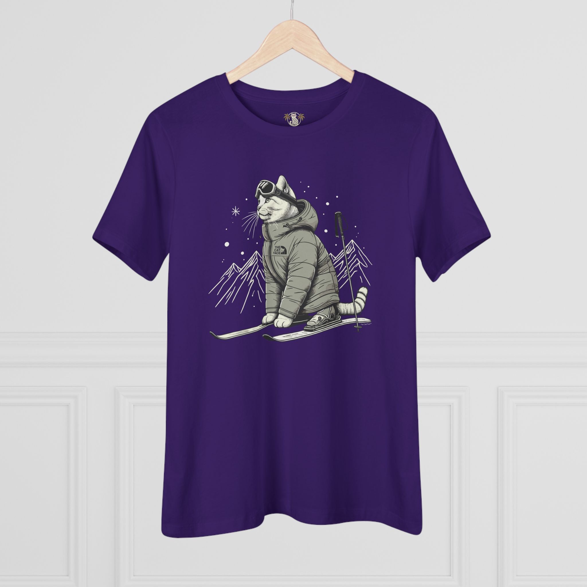 The Cat Face Alpine Explorer Graphic Women's T Shirt