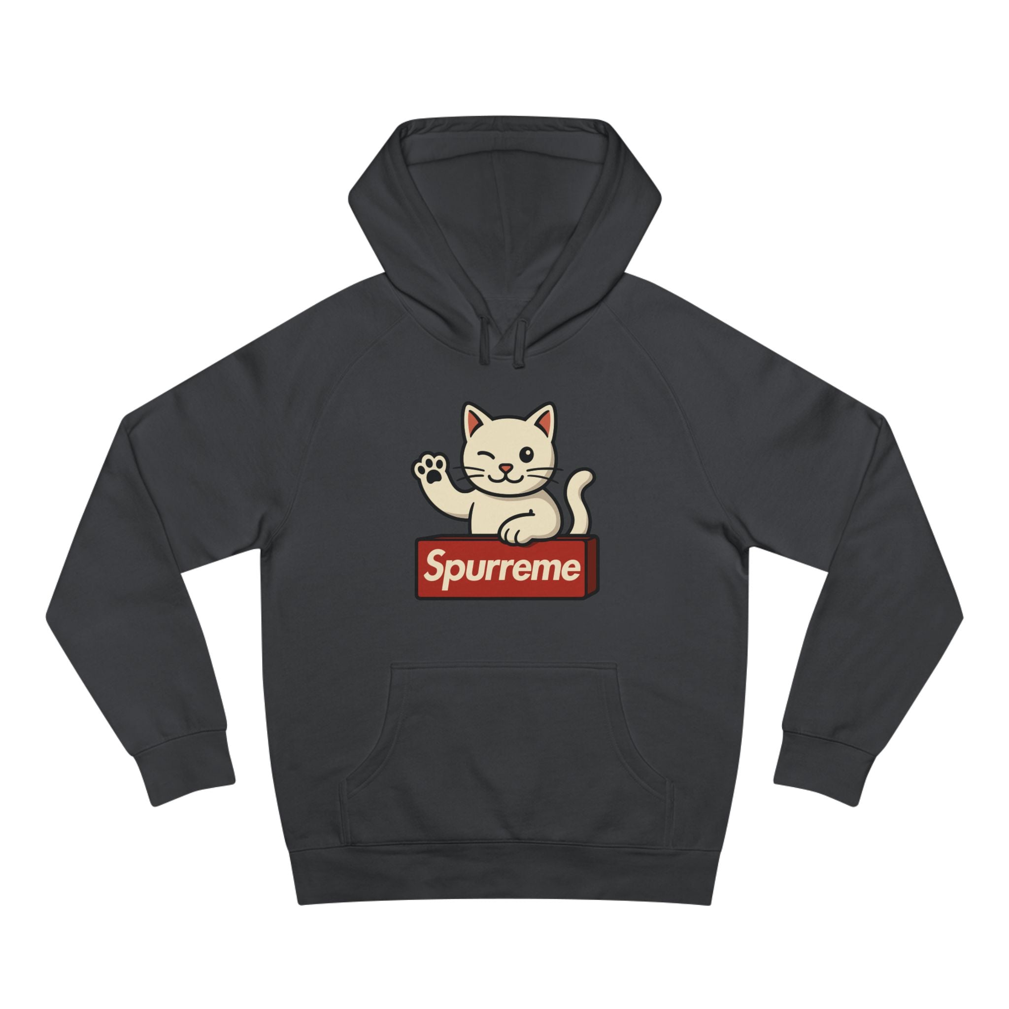 Spurreme Lucky Cat Box Logo Graphic Hoodie