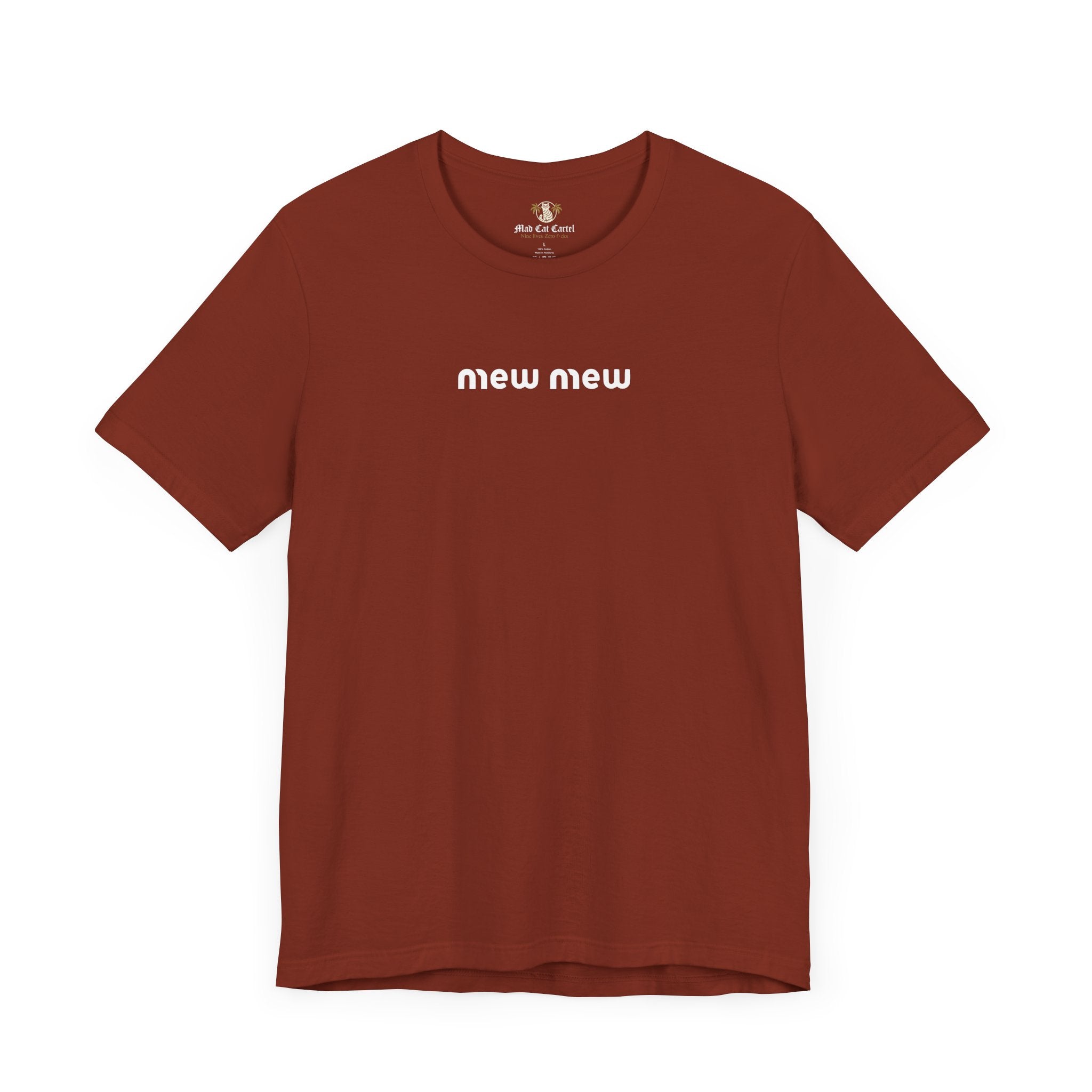 Rust Mew Mew Retro Gentlecat Graphic T-Shirt – cat t shirts for guys