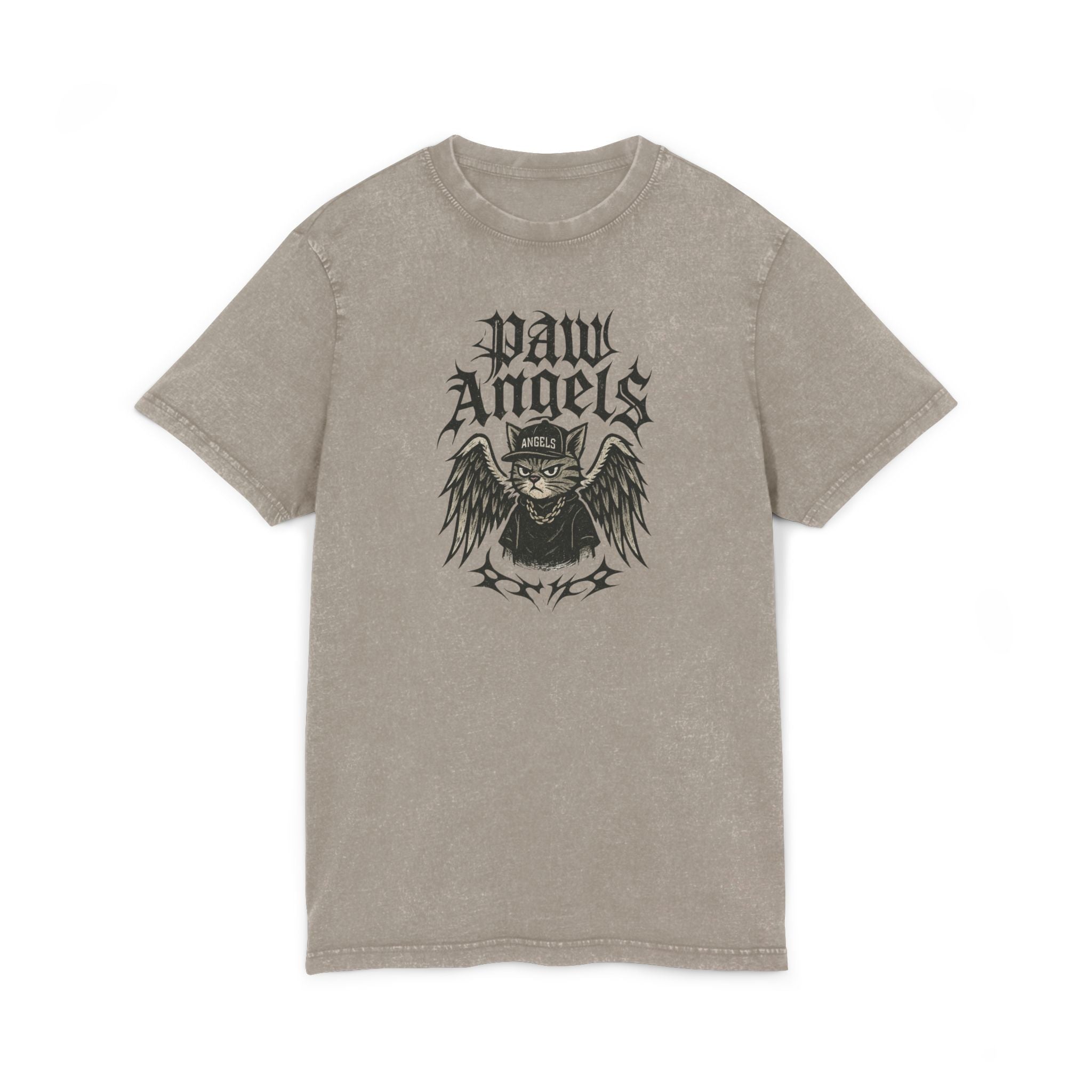 Paw Angels Rebel Angel Acid Washed T Shirt