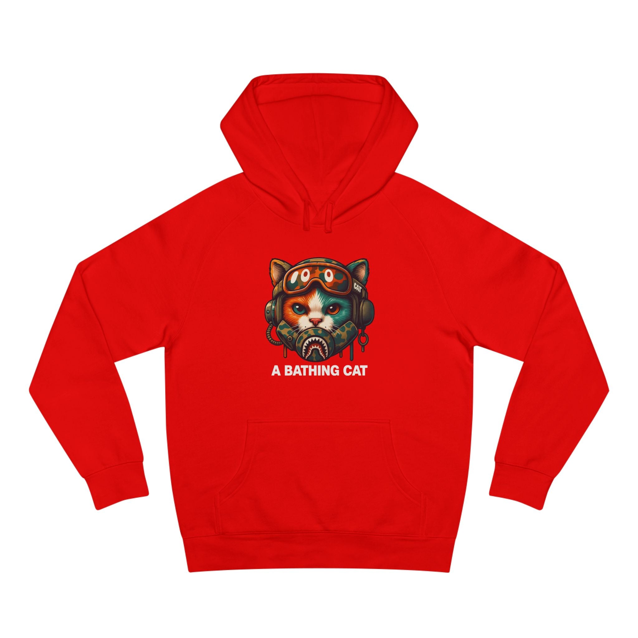 A Bathing Cat Tactical Pilot Graphic Hoodie