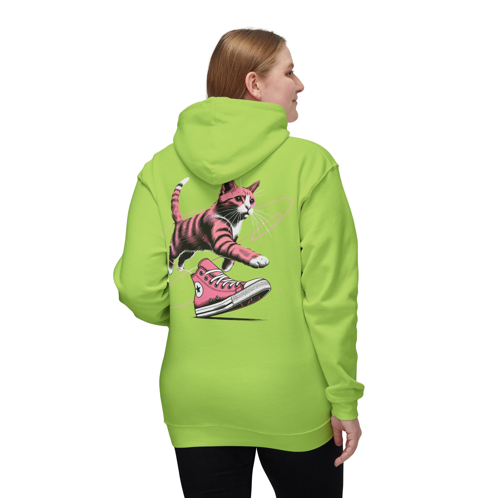 Catverse Chest Logo Apex Kick Cat Graphic Hoodie