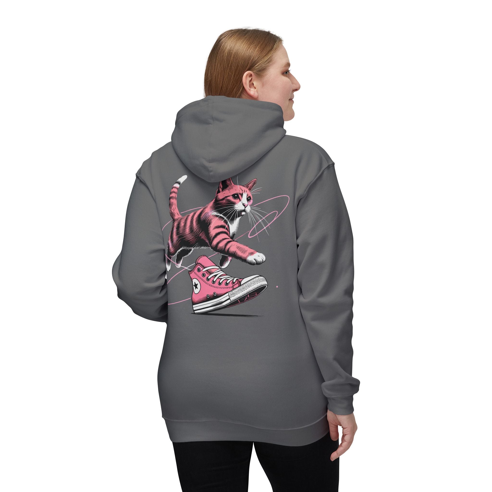 Catverse Chest Logo Apex Kick Cat Graphic Hoodie