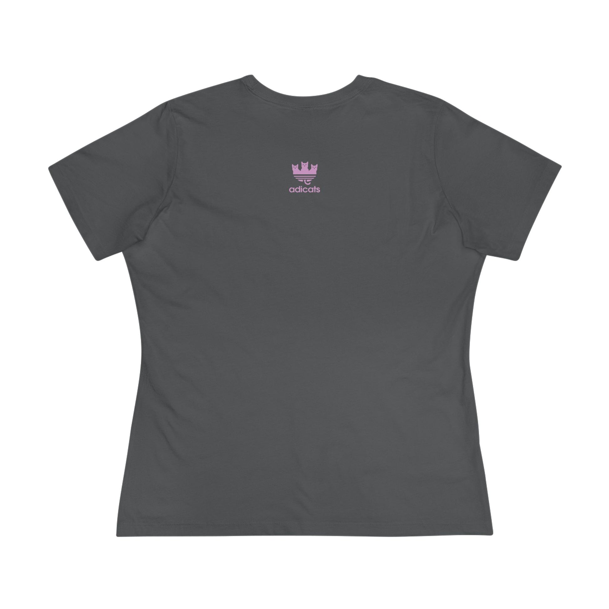 Asphalt Gray funny t shirts for women back print flat lay