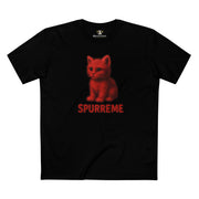 Spurreme Red Aura Cat Graphic T Shirt
