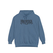 Pawlenciaga The Power of Paw Cat Graphic Blue Jean Hoodie, cat print clothing