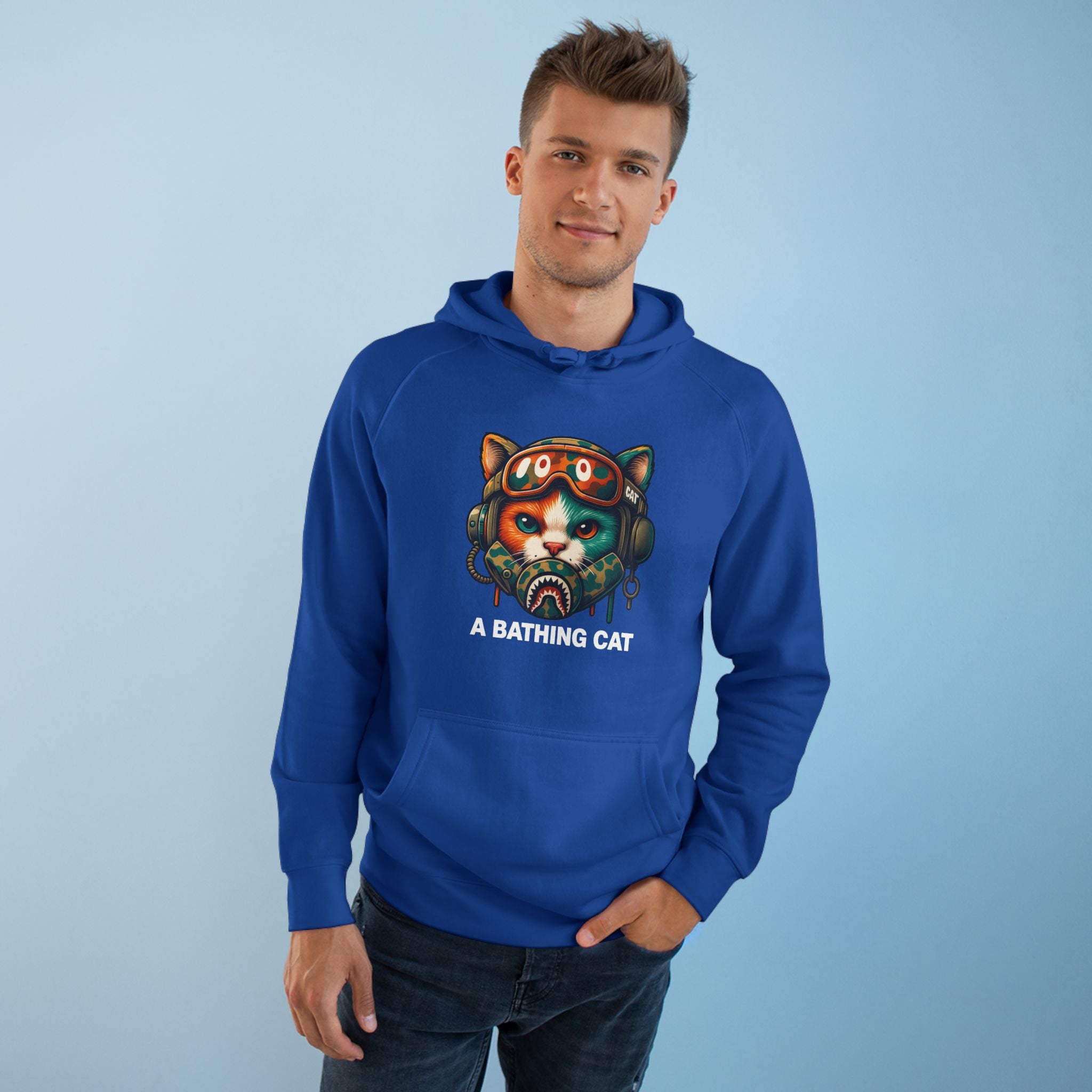 A Bathing Cat Tactical Pilot Graphic Hoodie