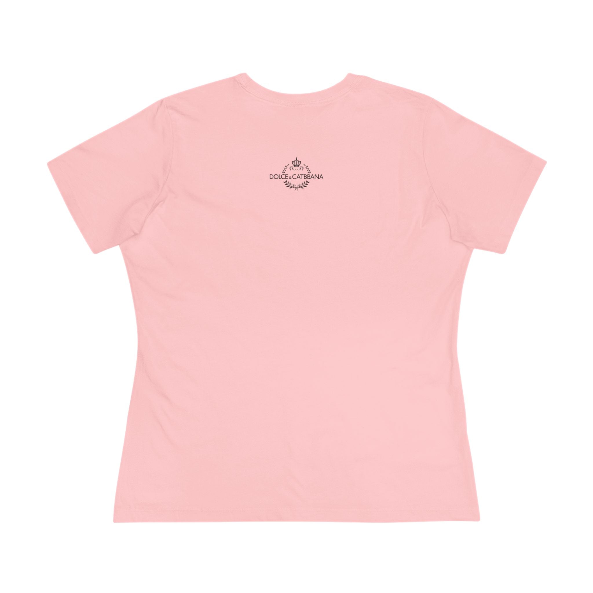 Pink cat themed clothing back view