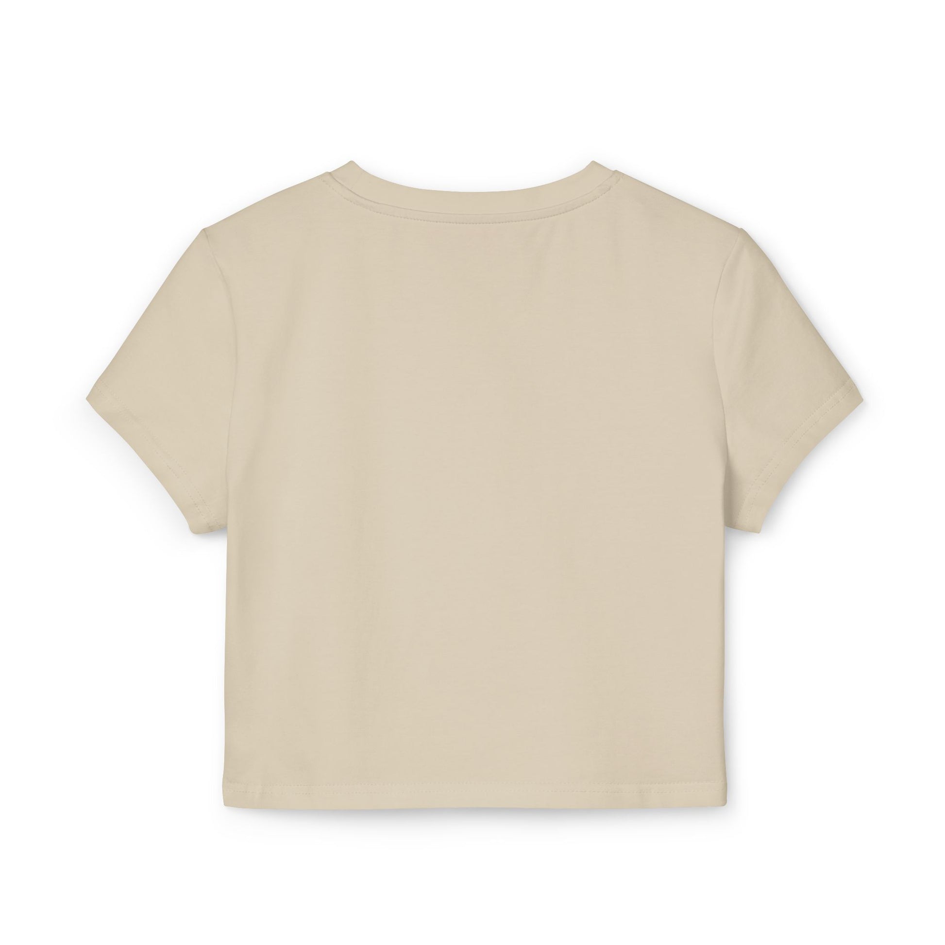 Back view Chewnel Purse Snatcher Cat Women’s Sand Beige Baby Tee