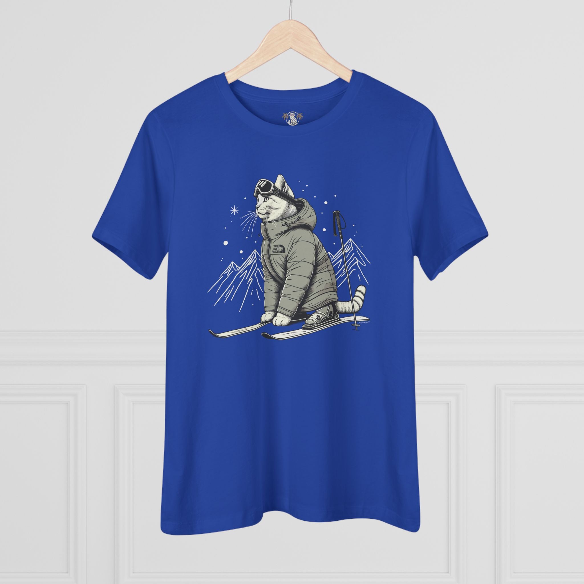 The Cat Face Alpine Explorer Graphic Women's T Shirt