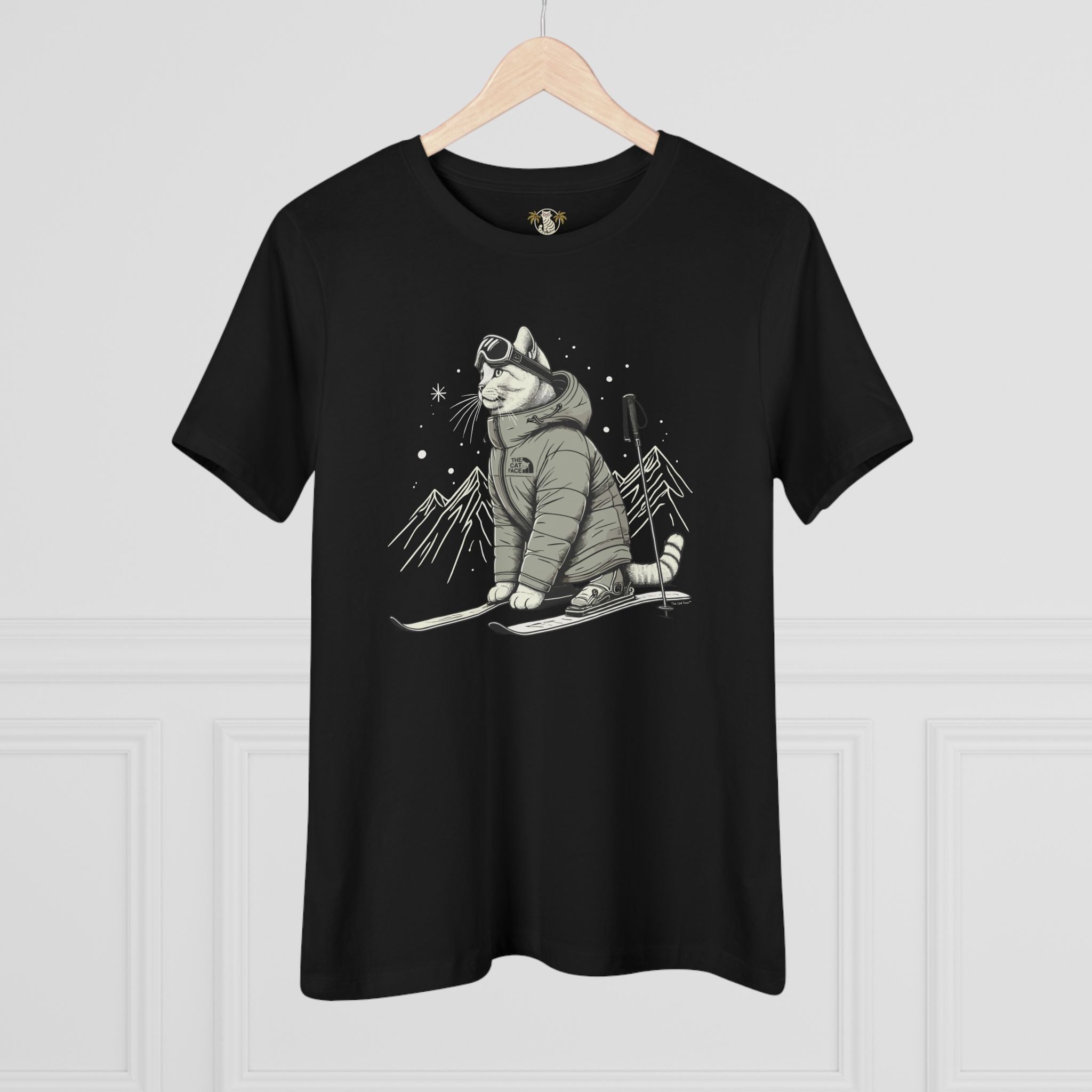 The Cat Face Alpine Explorer Graphic Women's T Shirt