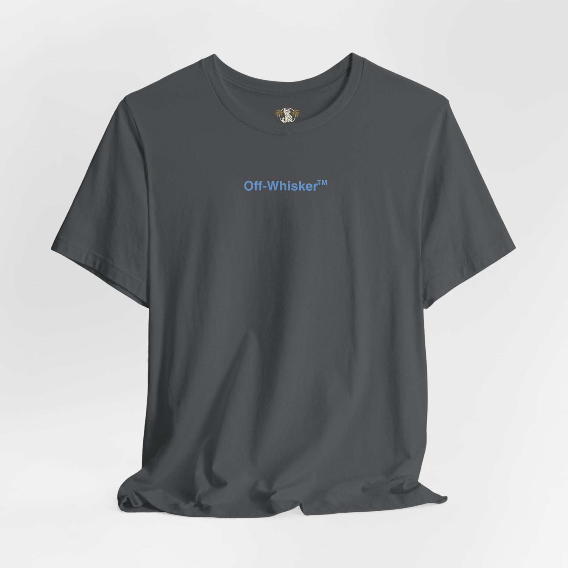 Signature Frame cat t shirt front view – chest print