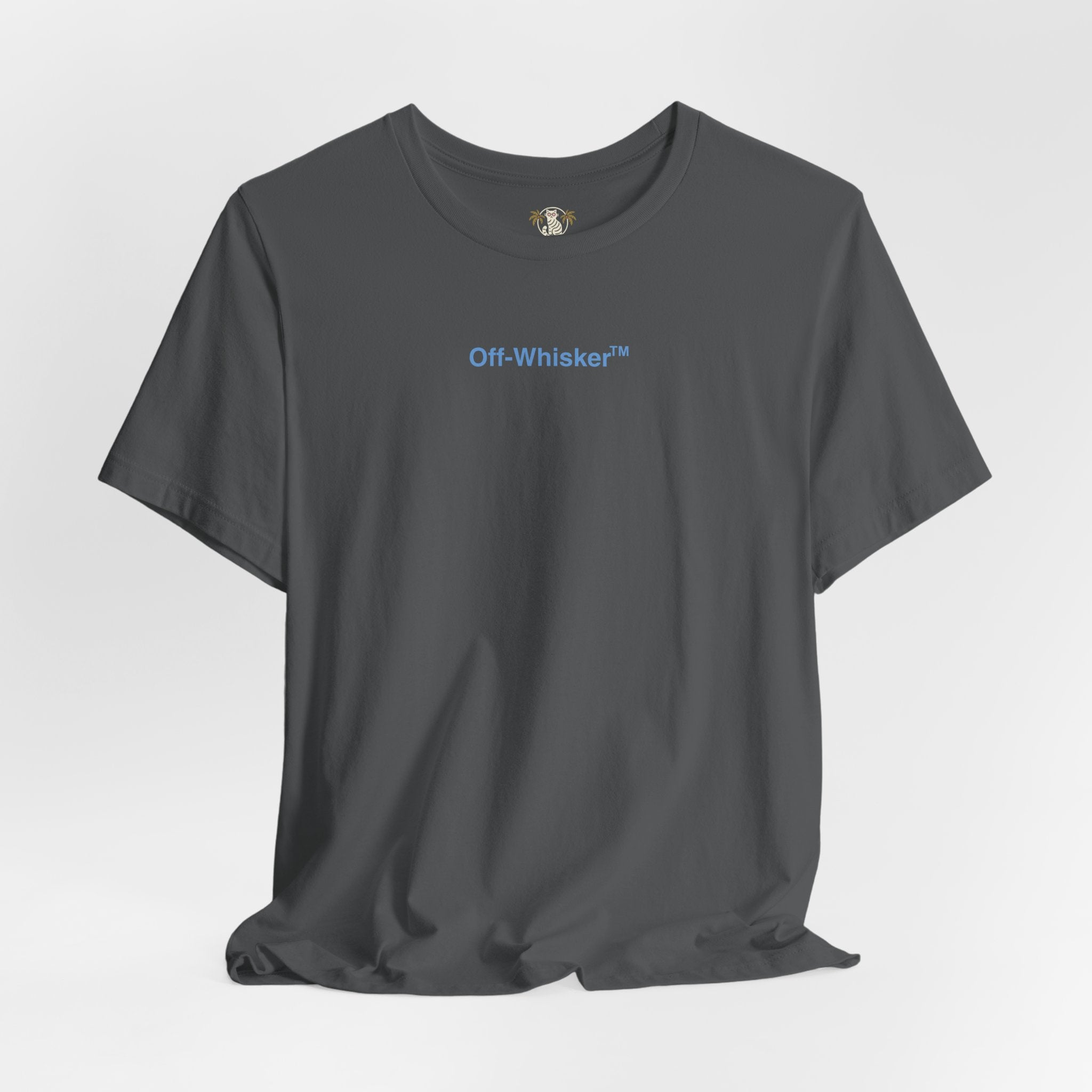 Signature Frame cat t shirt front view – chest print