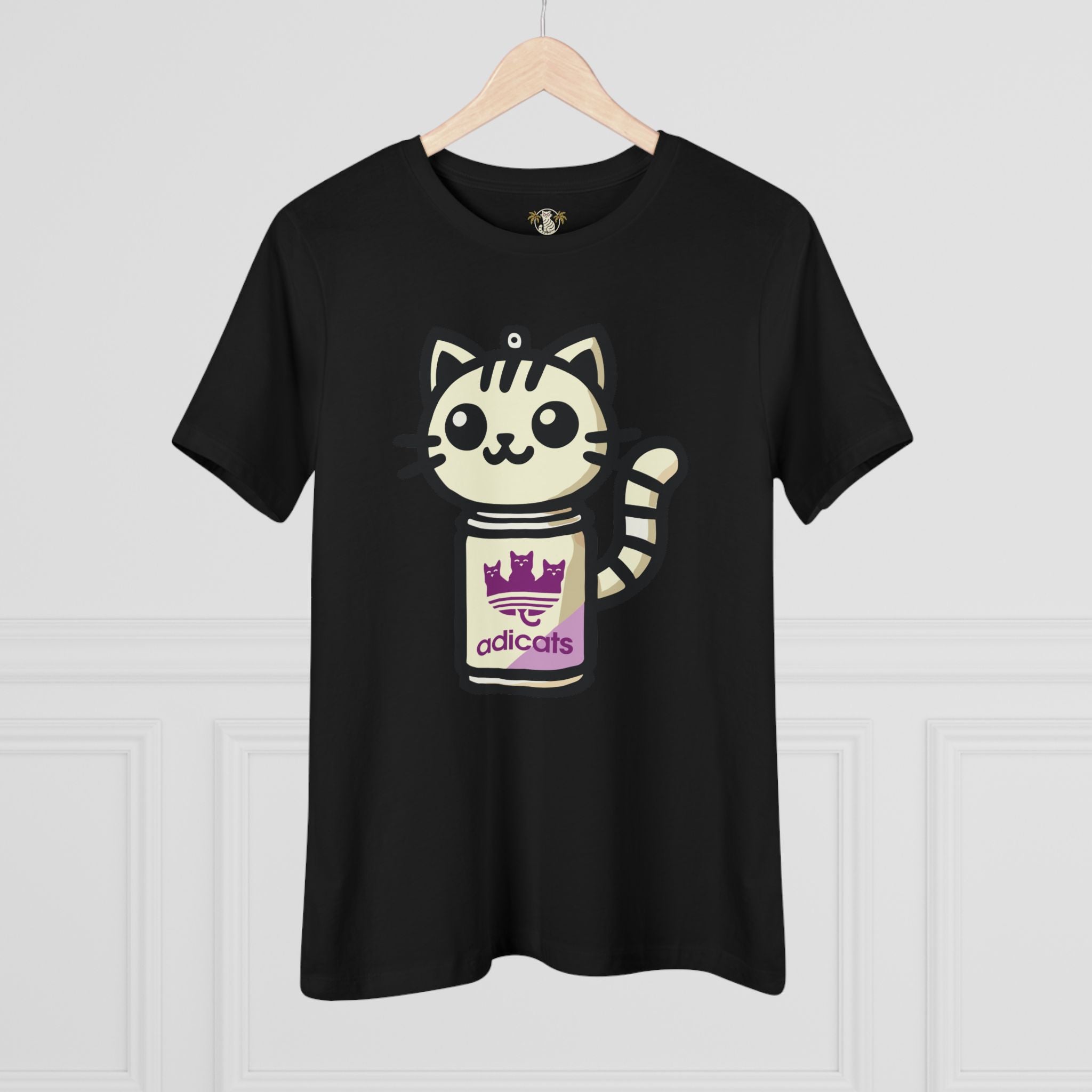 Black things to get cat lovers hanging front view cat tee