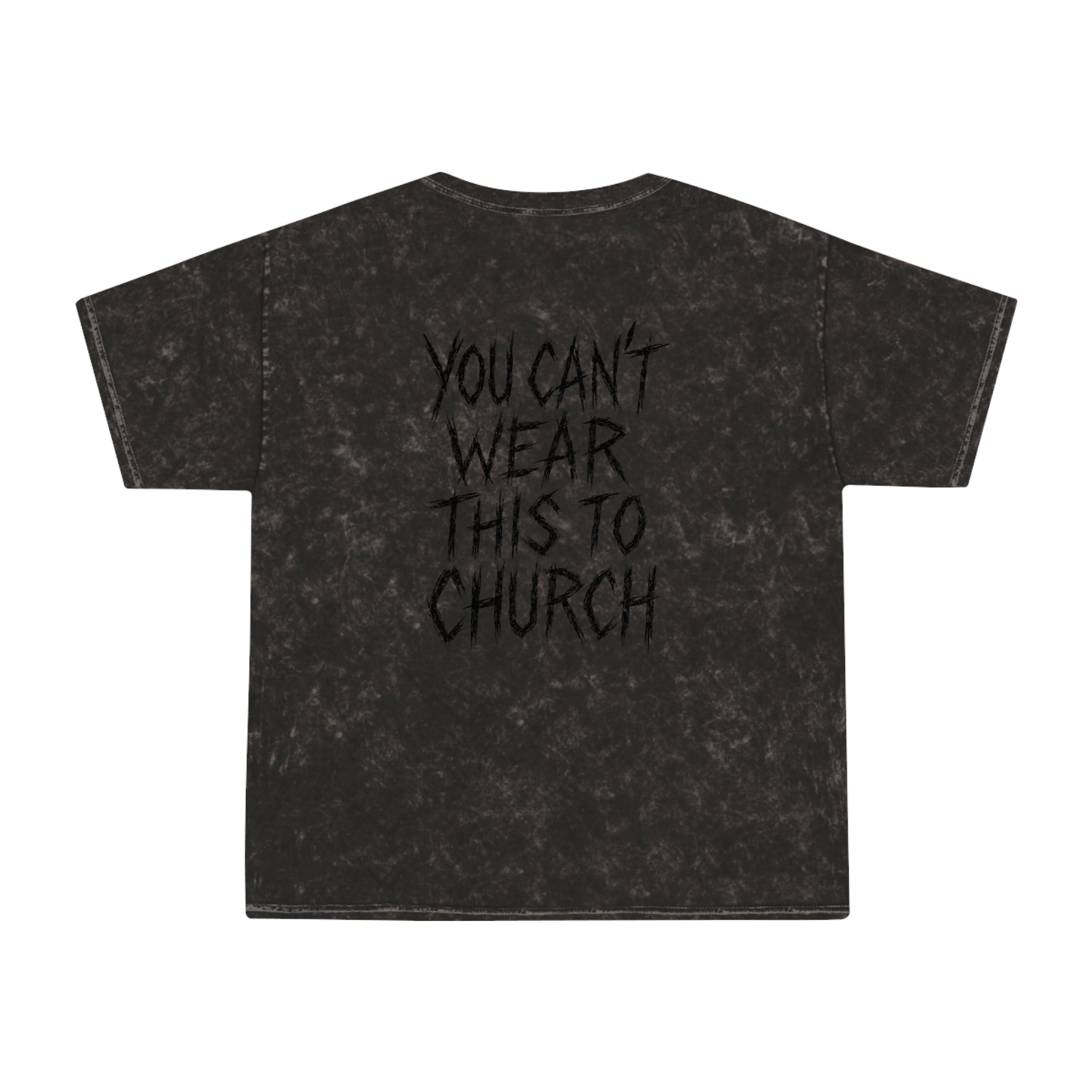 Purrada This Ain’t Churchwear Cat Graphic Mineral Wash T Shirt