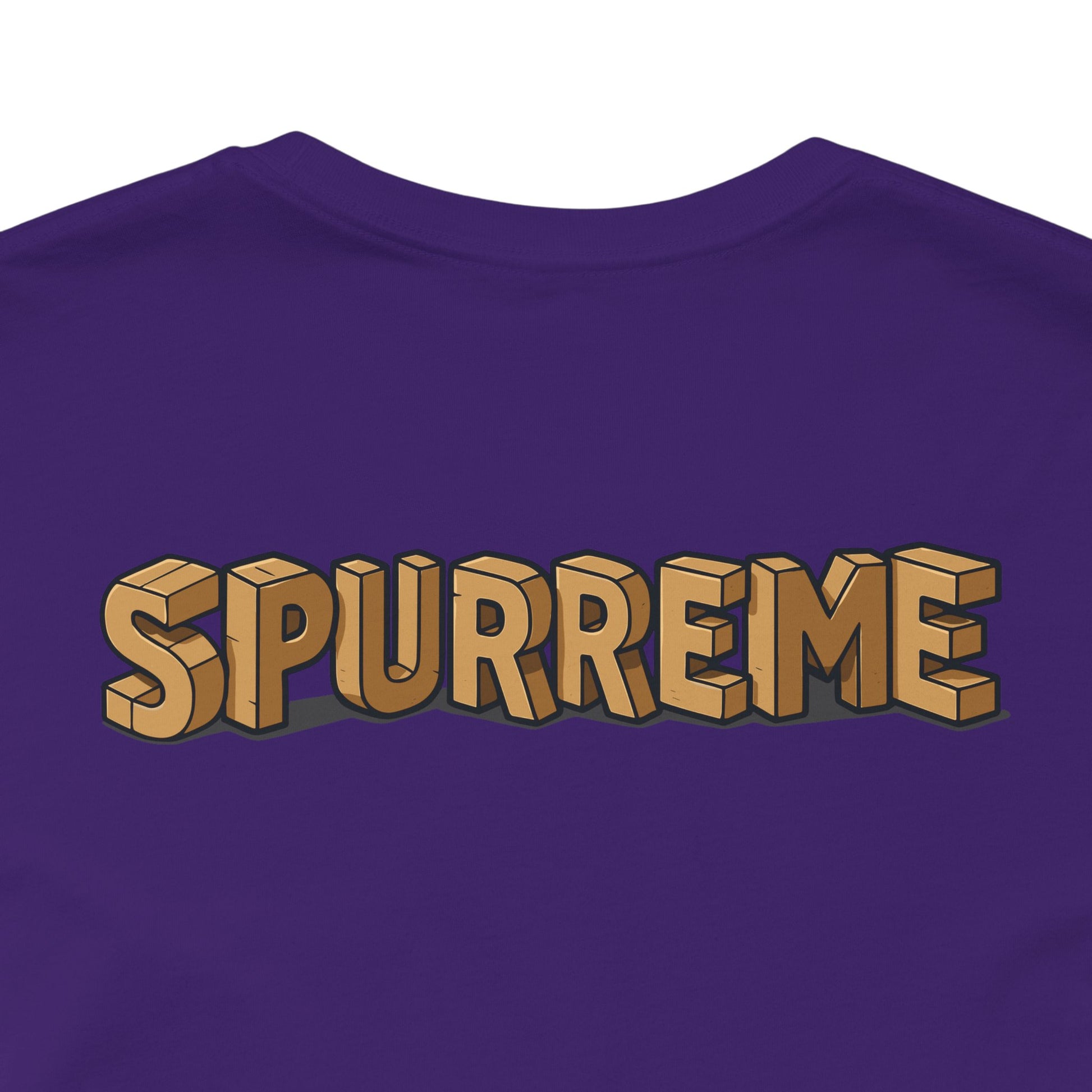 Purple t shirt back close up cat lover t shirts