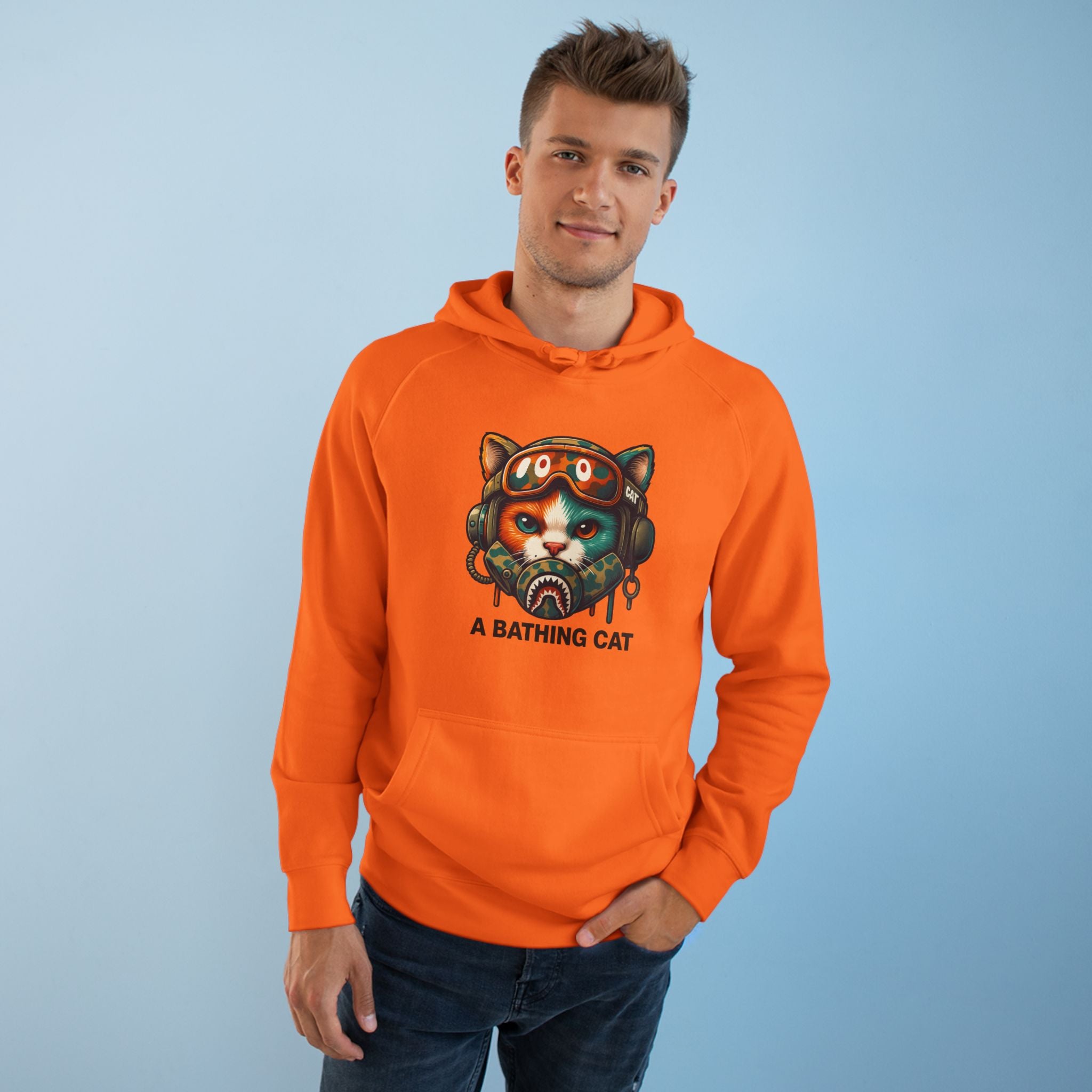 A Bathing Cat Tactical Pilot Graphic Hoodie
