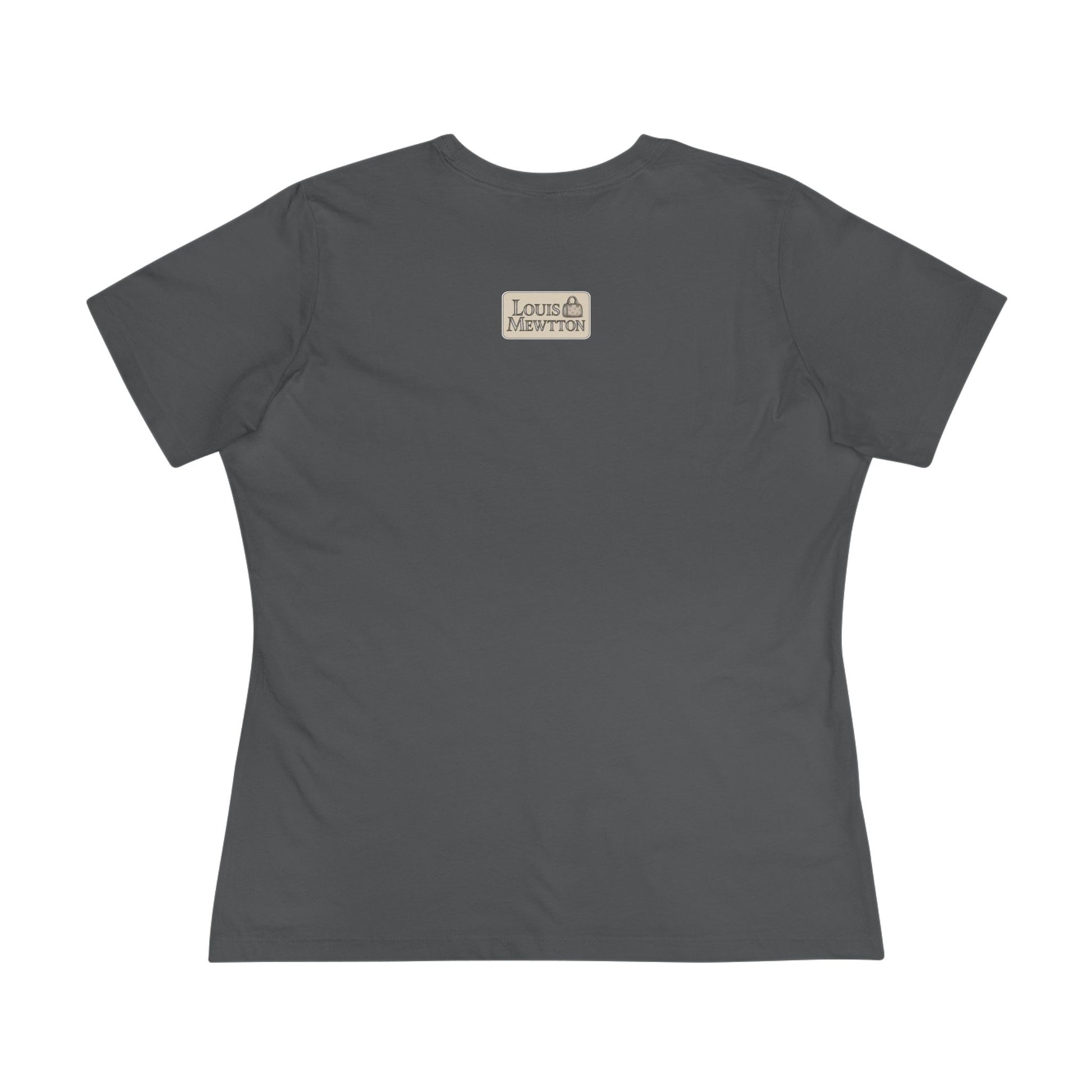 Back view of Cat Graphic Tee for women