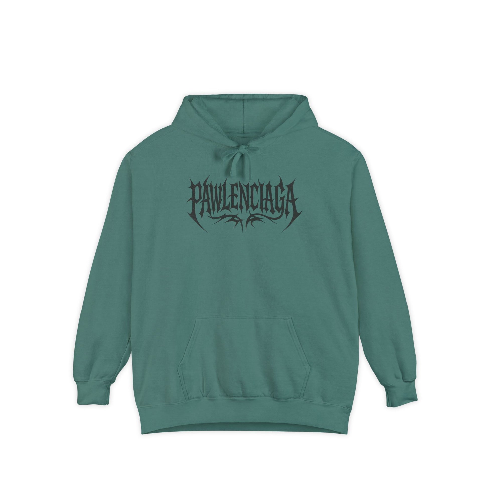 Pawlenciaga The Power of Paw Cat Graphic Light Green Hoodie, cat print clothing