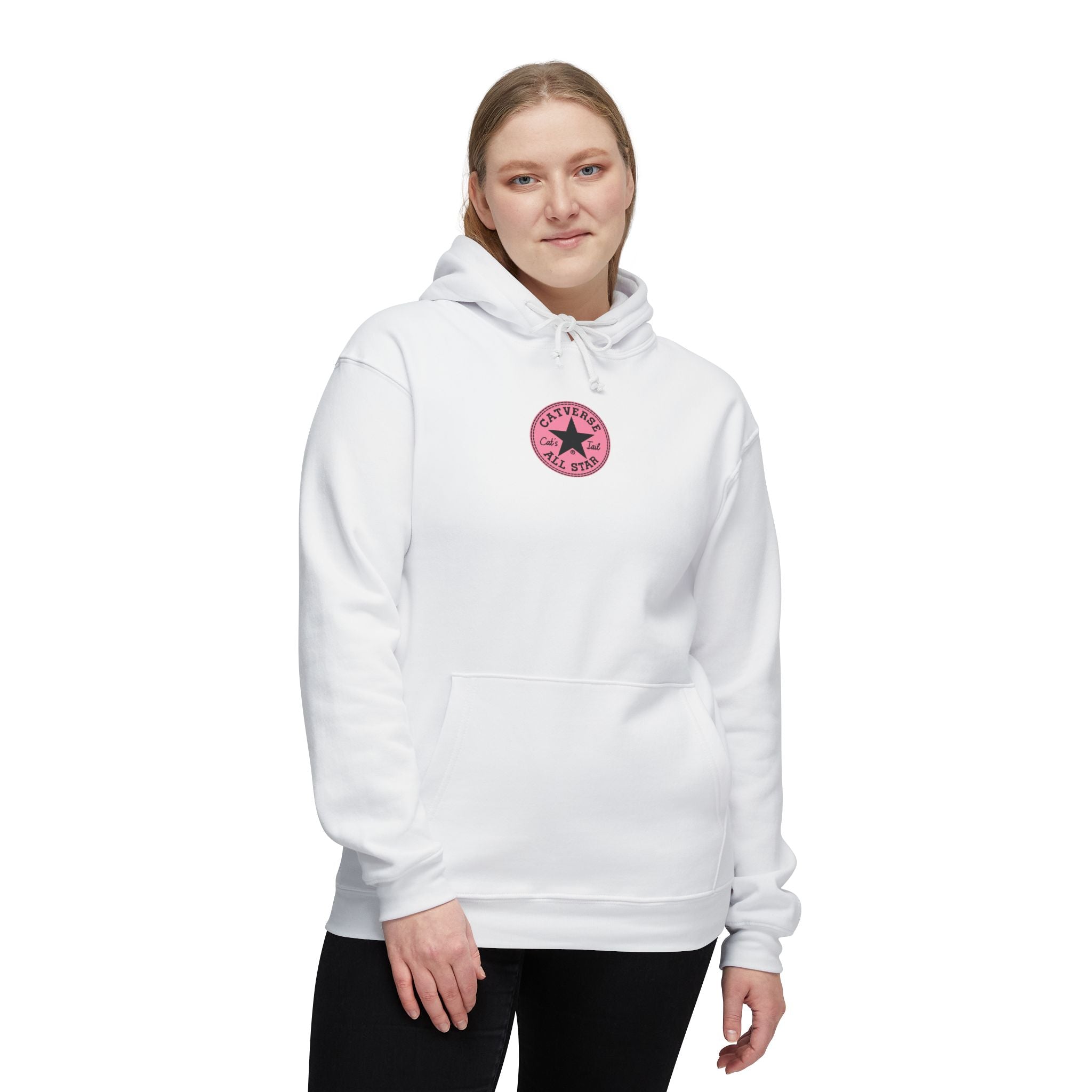 Catverse Chest Logo Apex Kick Cat Graphic Hoodie